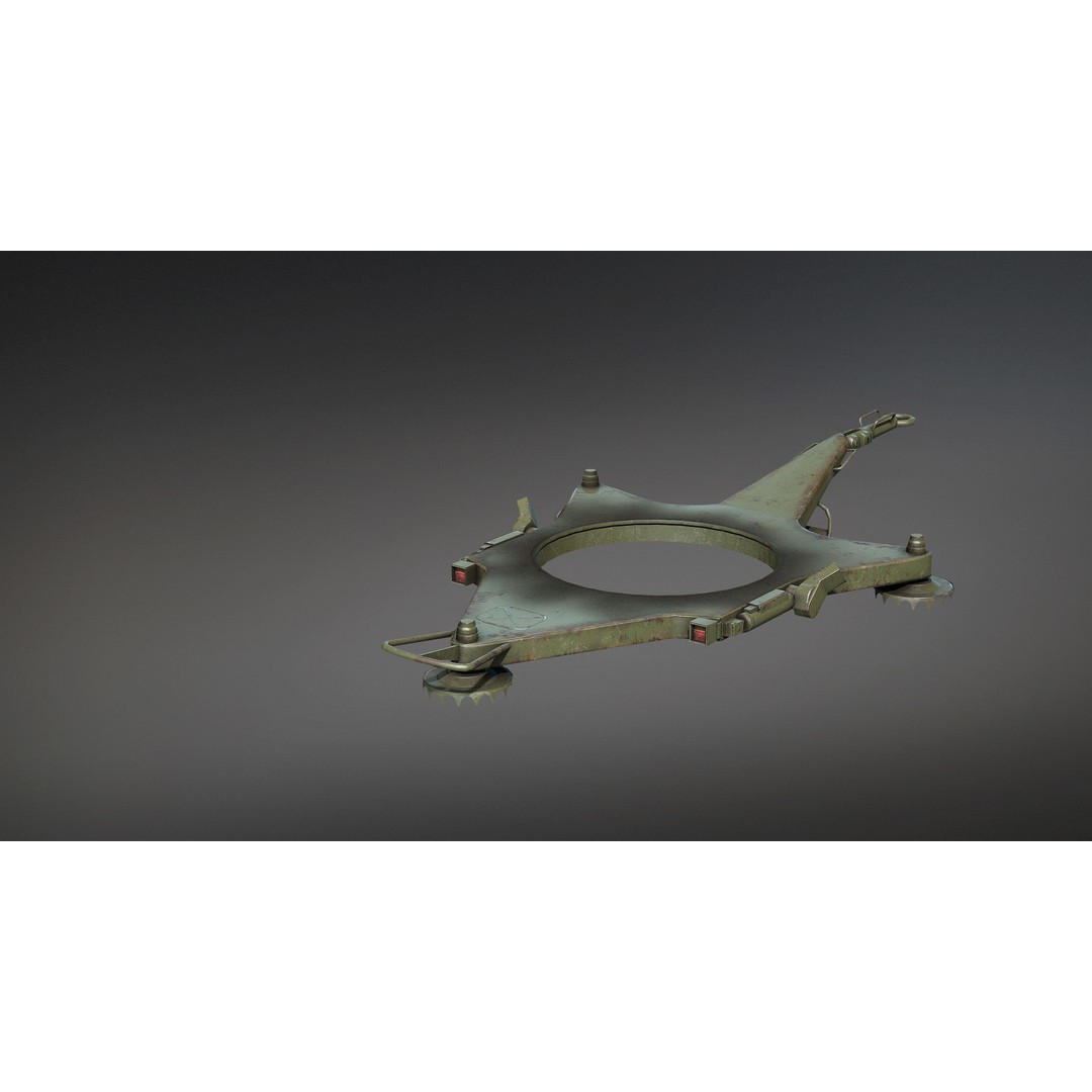 ZU-23-2 Anti-Aircraft Cannon 3D Model – Low Poly Game Asset, FBX - View 19