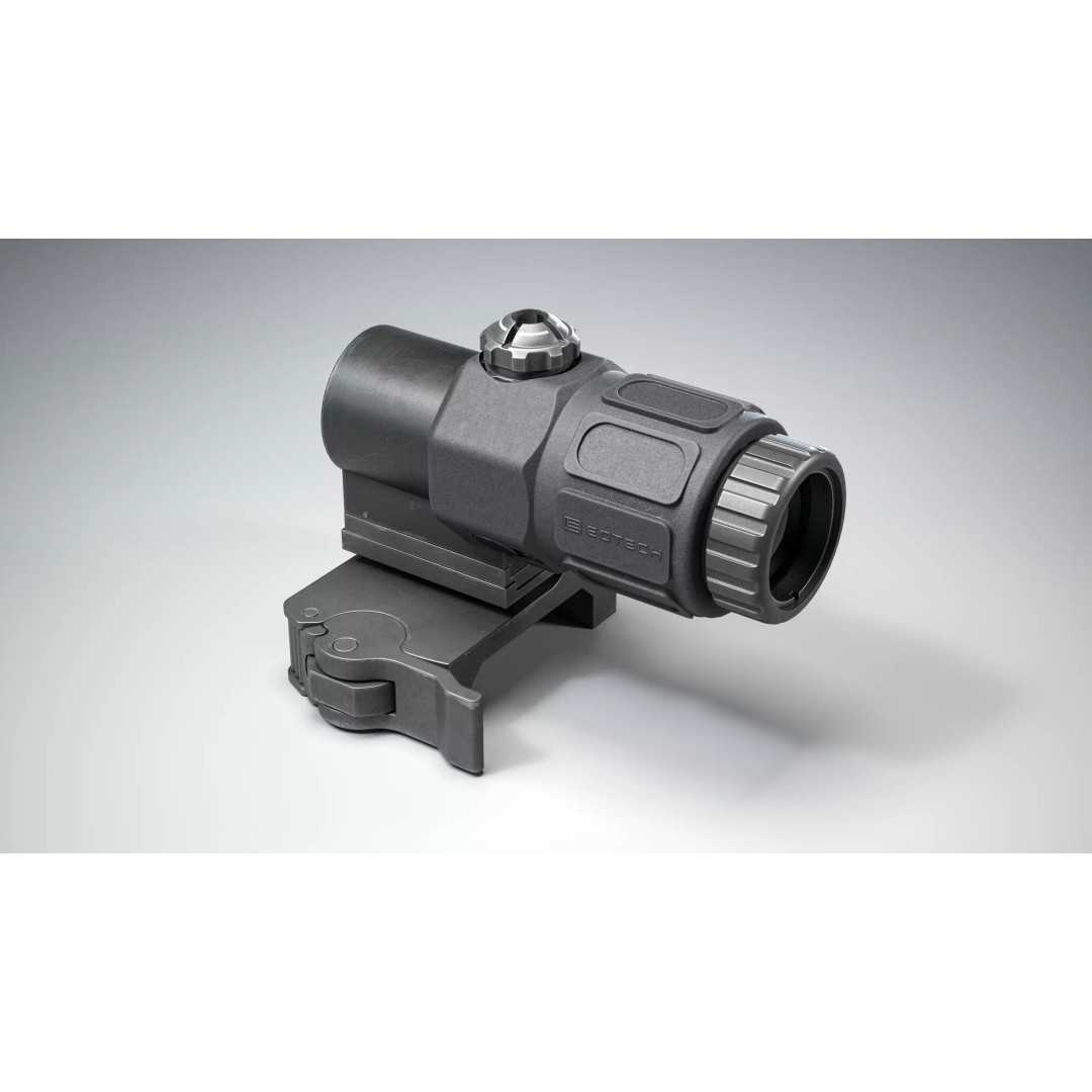EoTech Megnifier 3D Model – Low Poly Military Scope, FBX & PBR Textures - View 5