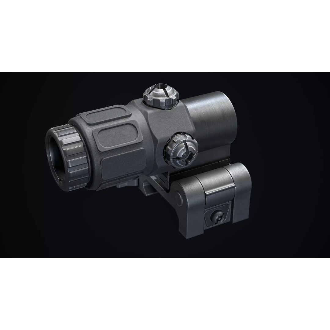 EoTech Megnifier 3D Model – Low Poly Military Scope, FBX & PBR Textures - View 7