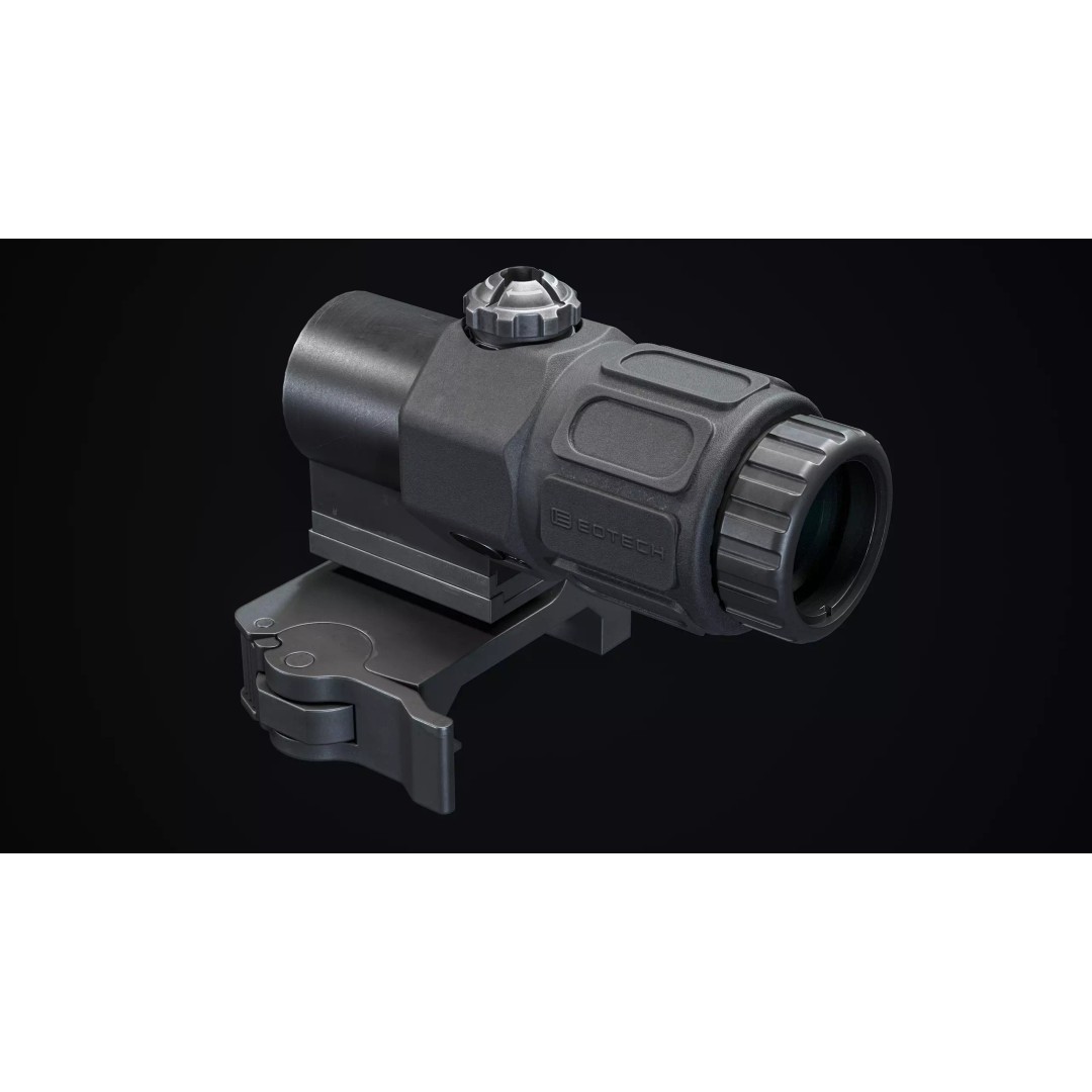 EoTech Megnifier 3D Model – Low Poly Military Scope, FBX & PBR Textures - View 9