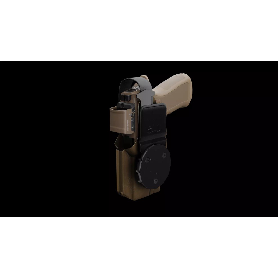 Blade-Tech Sig P320 Holster 3D Model – Low Poly Game Asset, FBX - View 3