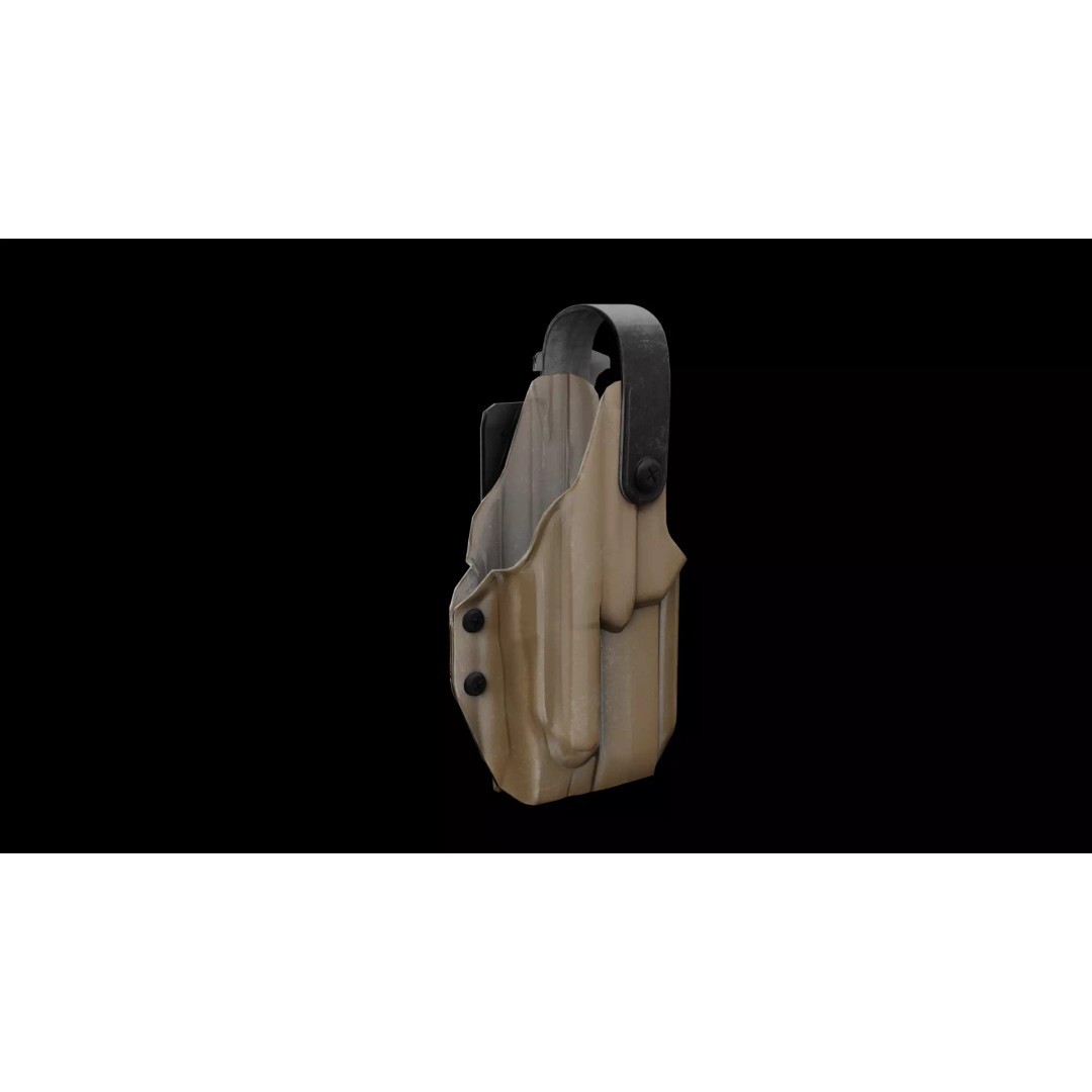 Blade-Tech Sig P320 Holster 3D Model – Low Poly Game Asset, FBX - View 4