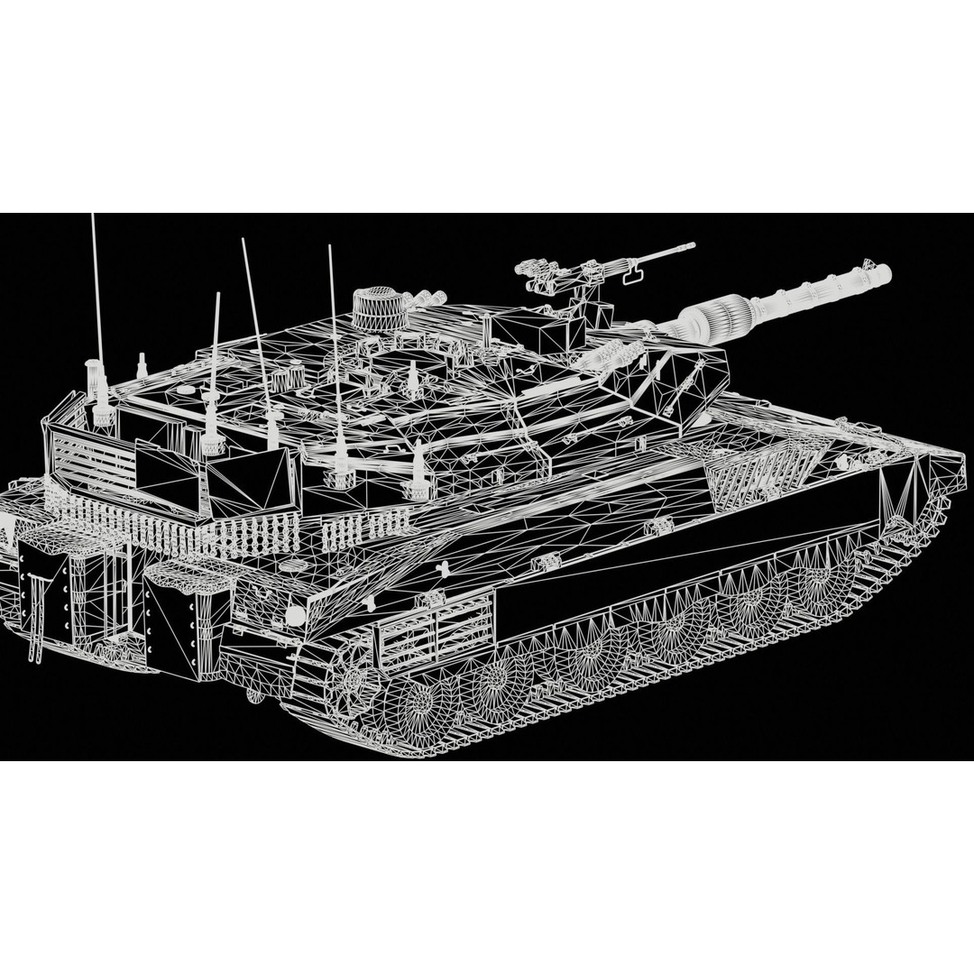 Merkava Mk4 3D Model – High Poly PBR Tank Asset, FBX