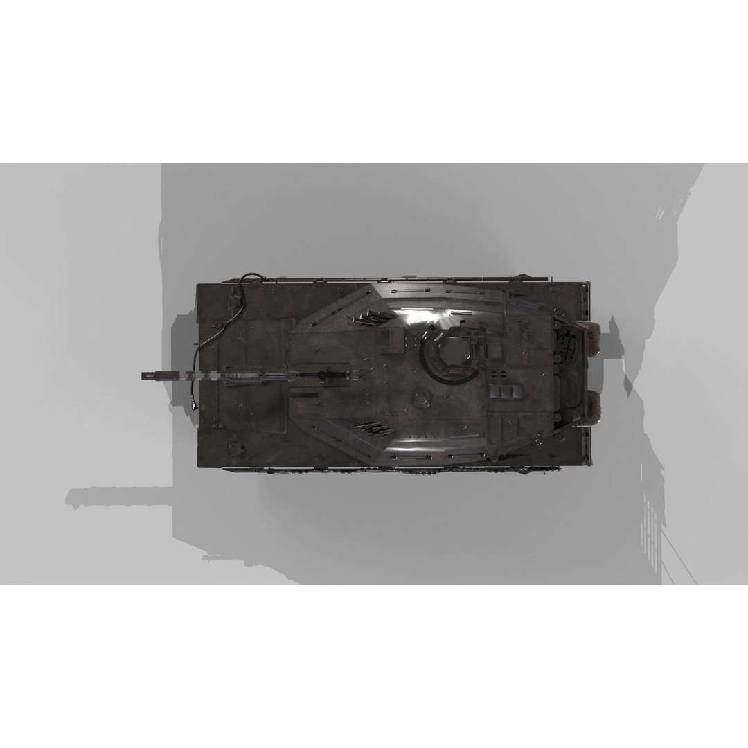 Merkava Mk4 3D Model – High Poly PBR Tank Asset, FBX - View 12