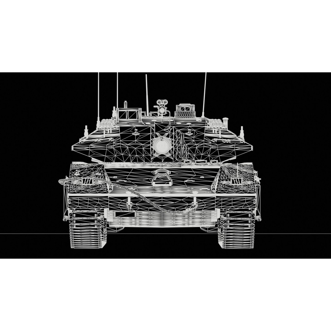 Merkava Mk4 3D Model – High Poly PBR Tank Asset, FBX - View 13