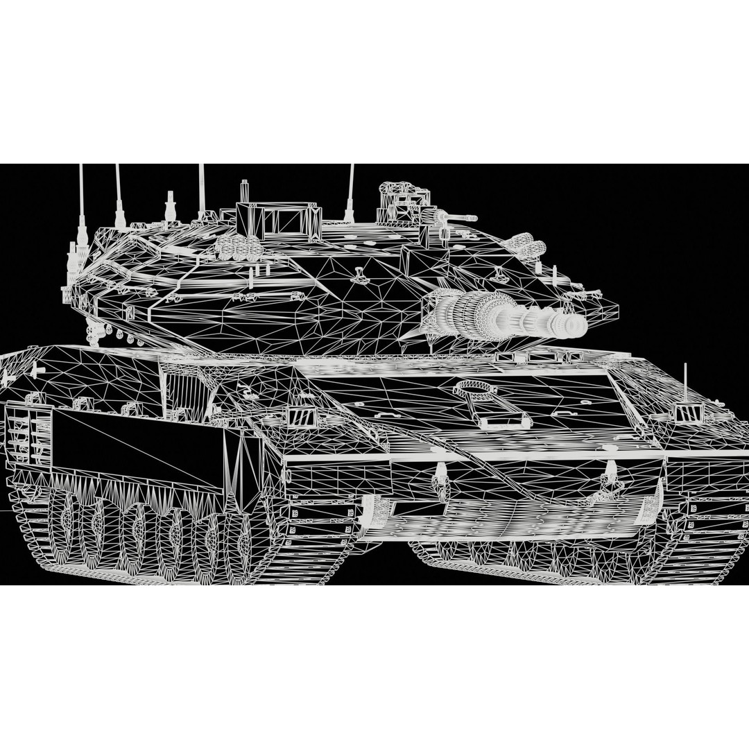 Merkava Mk4 3D Model – High Poly PBR Tank Asset, FBX - View 16
