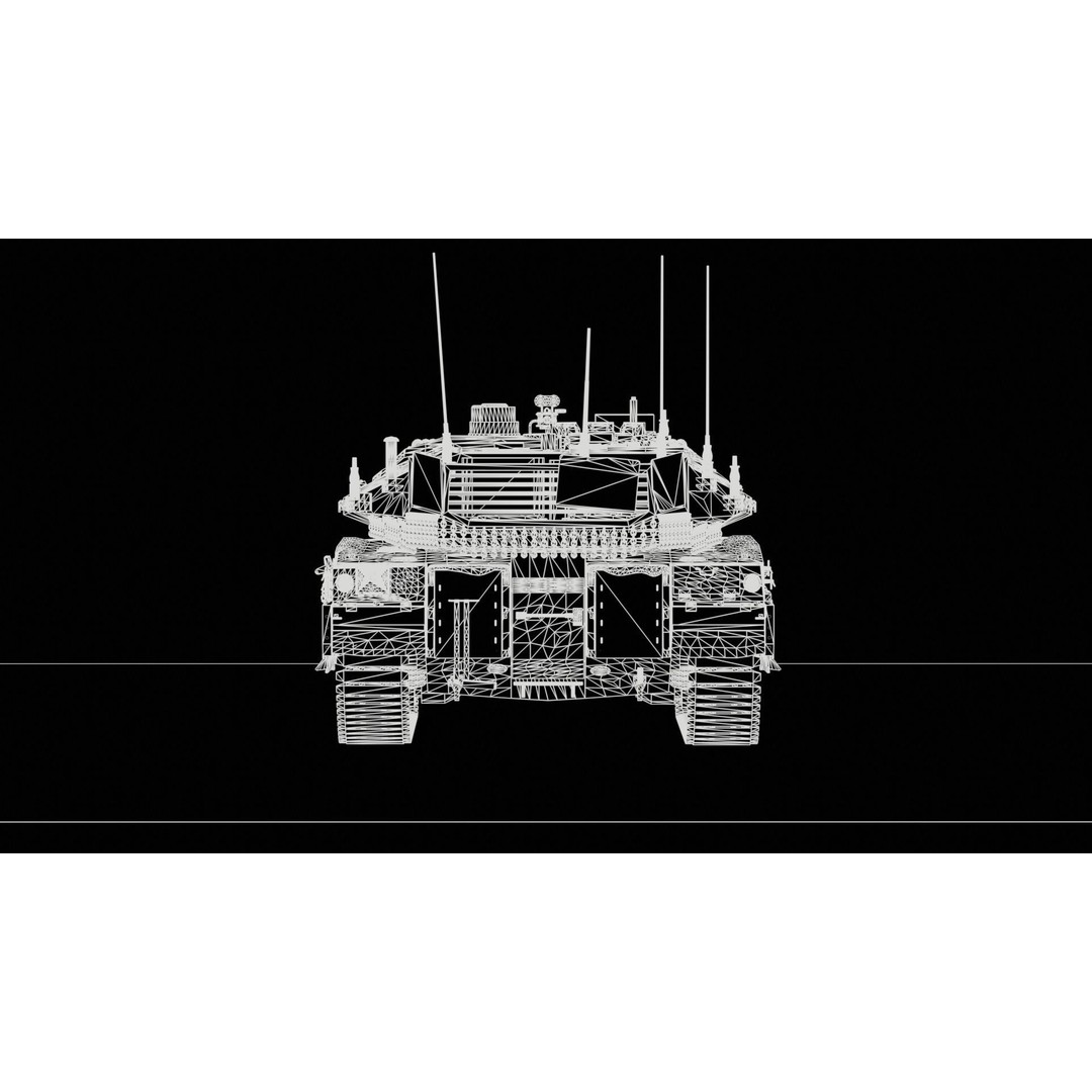 Merkava Mk4 3D Model – High Poly PBR Tank Asset, FBX - View 17