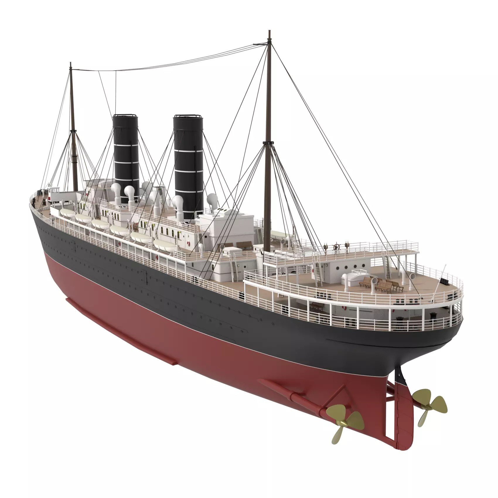 Steam Ship Collection - Game-Ready 3D Model - View 15