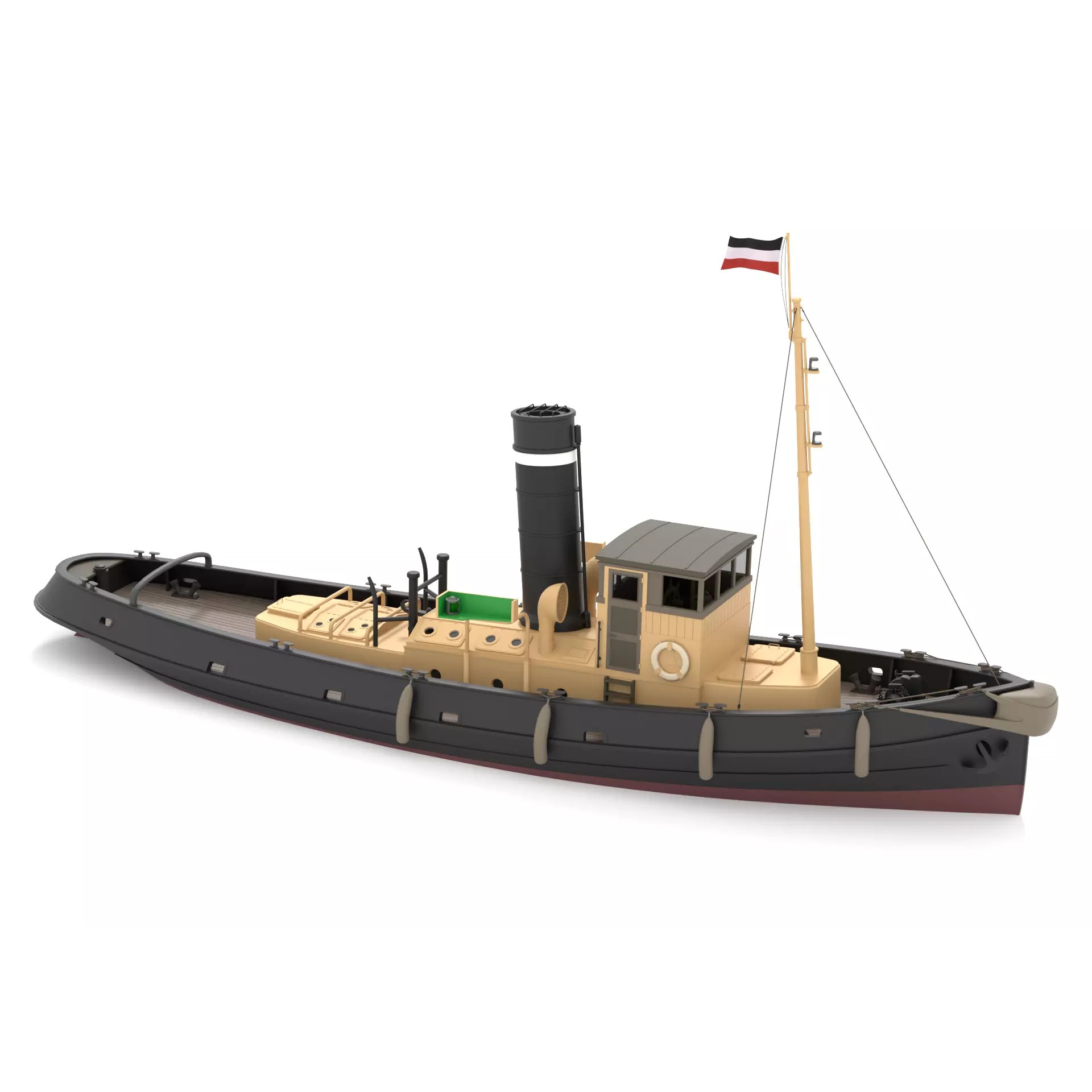 Steam Ship Collection - Game-Ready 3D Model - View 18