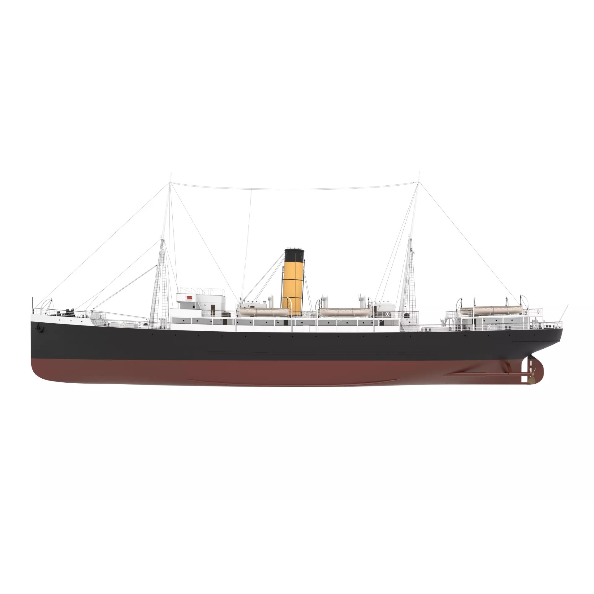 Steam Ship Collection - Game-Ready 3D Model - View 21