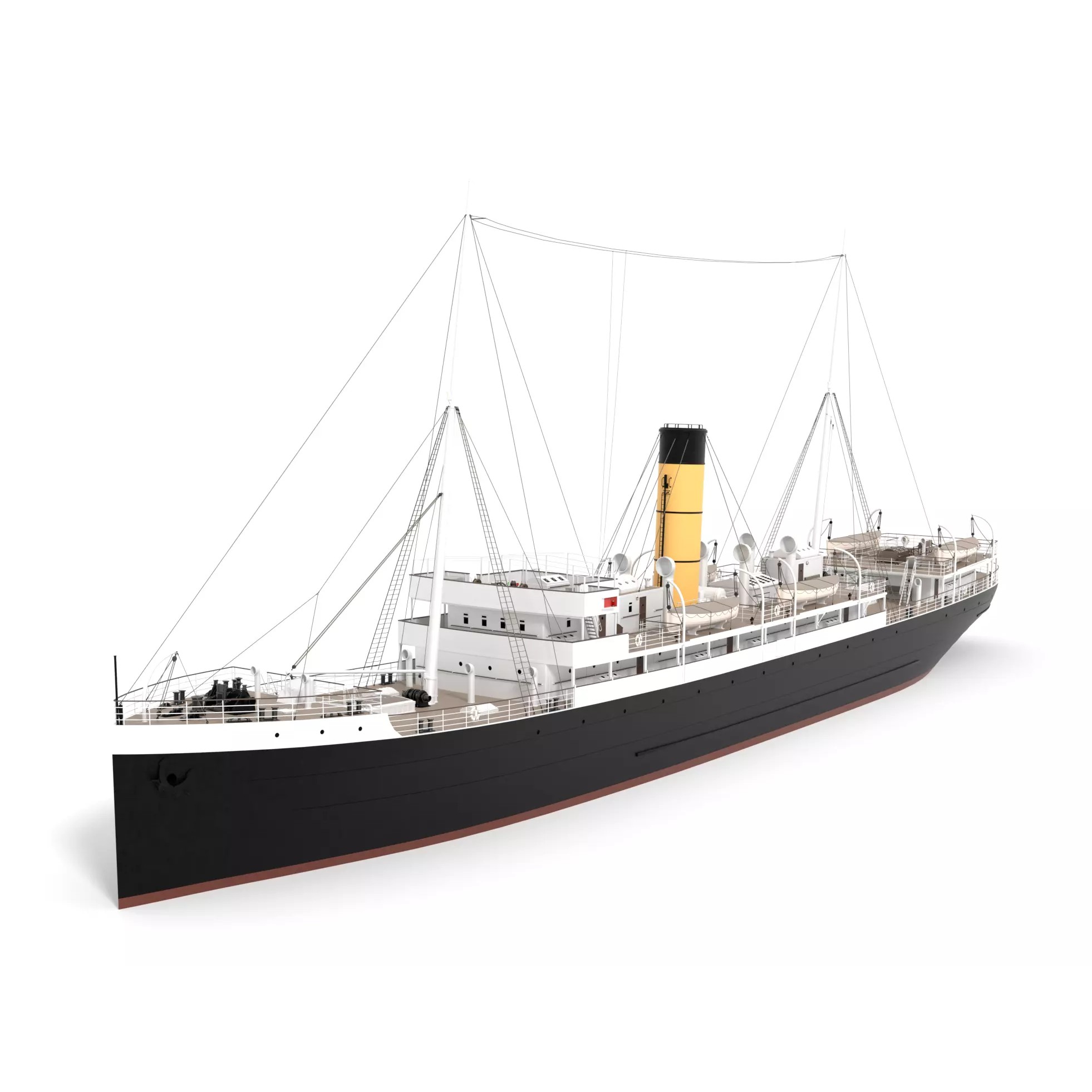 Steam Ship Collection - Game-Ready 3D Model - View 23