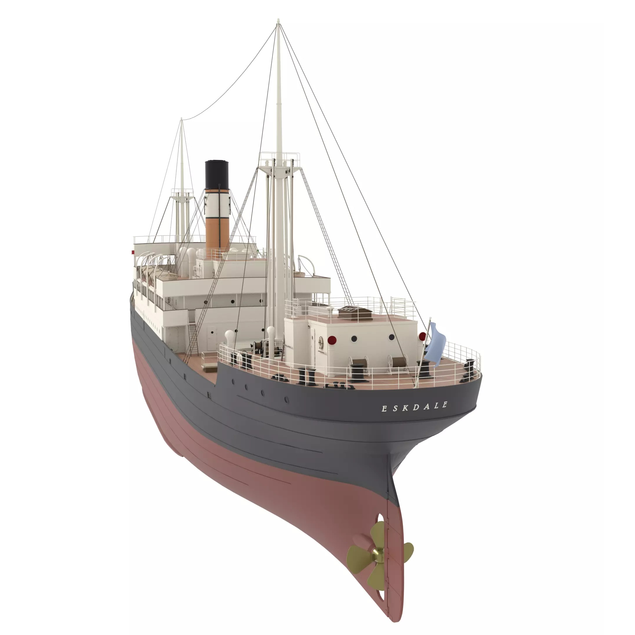 Steam Ship Collection - Game-Ready 3D Model - View 26
