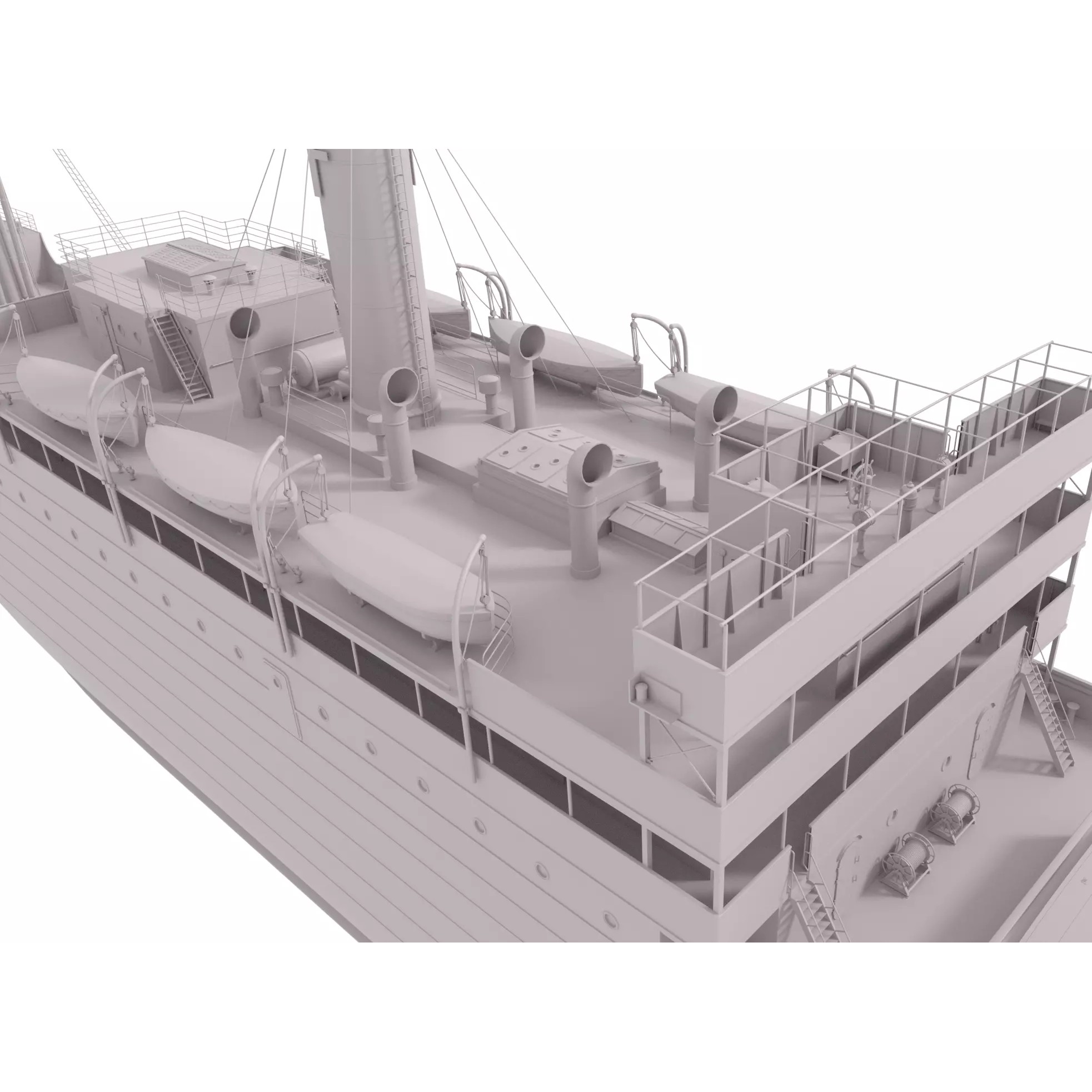 Steam Ship Collection - Game-Ready 3D Model - View 30