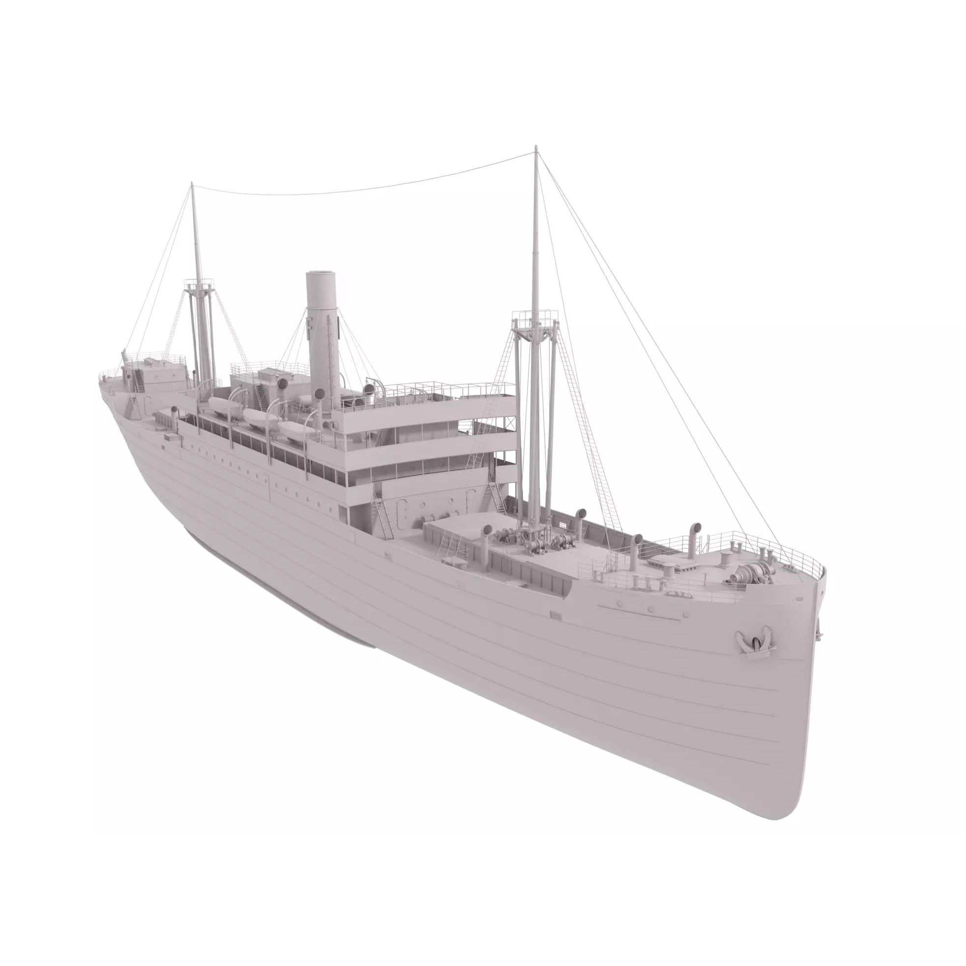 Steam Ship Collection - Game-Ready 3D Model - View 32