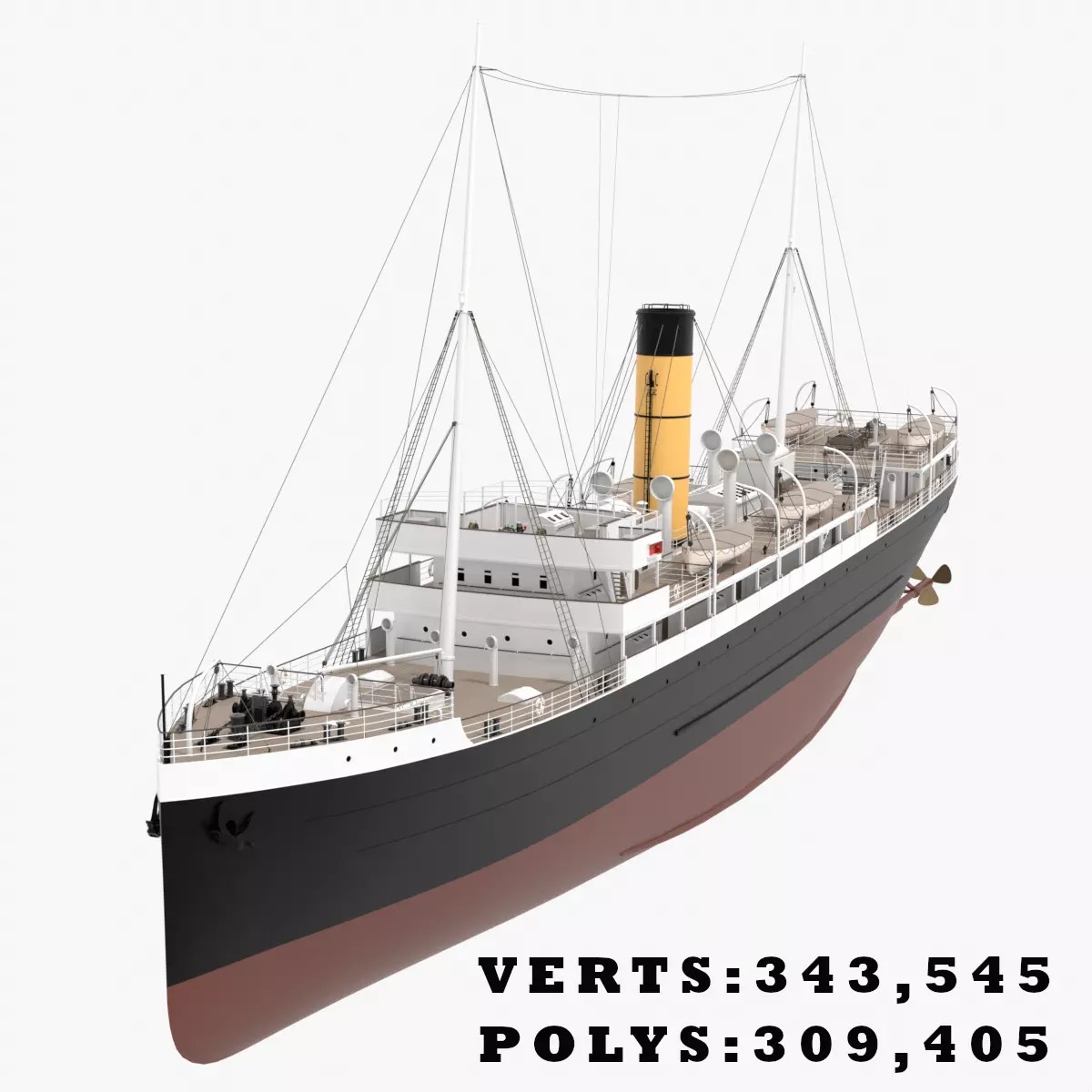 Steam Ship Collection - Game-Ready 3D Model - View 36