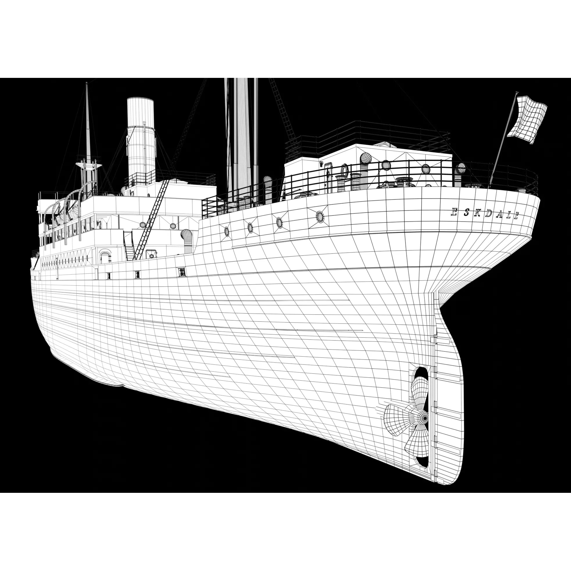 Steam Ship Collection - Game-Ready 3D Model - View 41