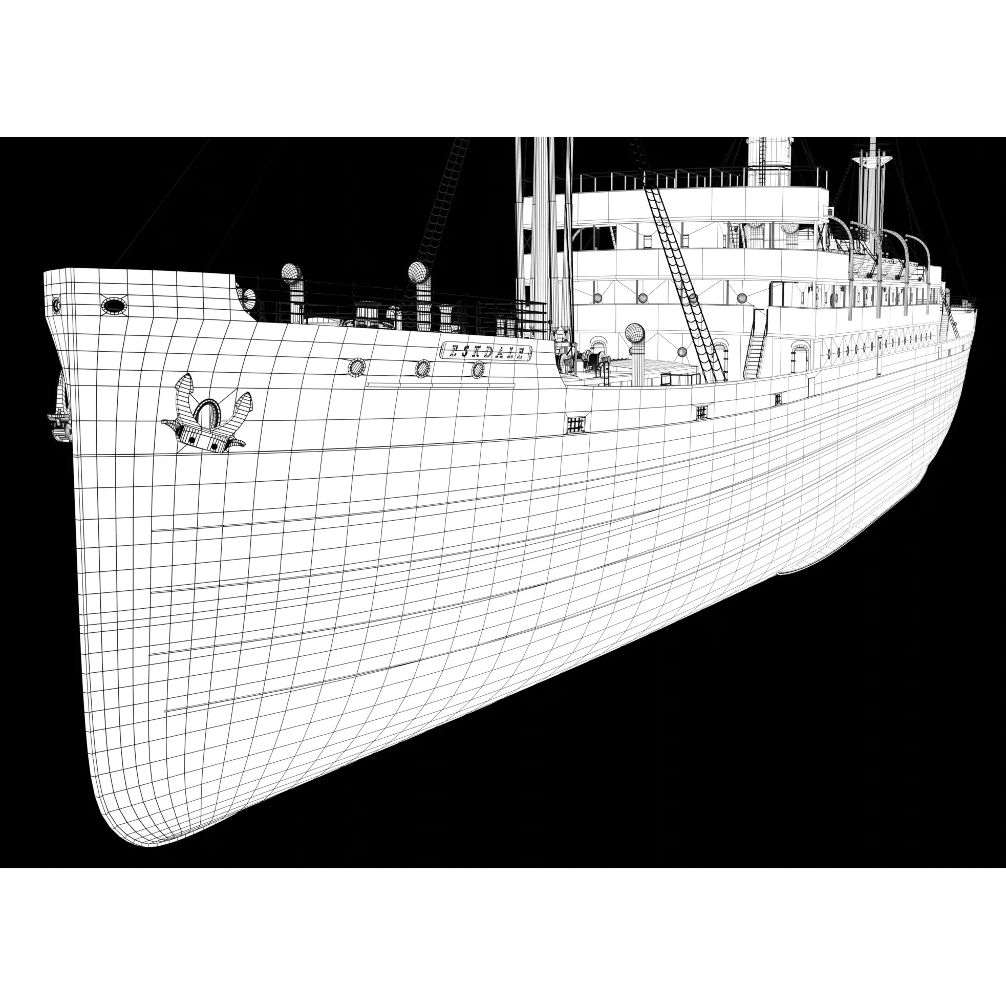 Steam Ship Collection - Game-Ready 3D Model - View 46