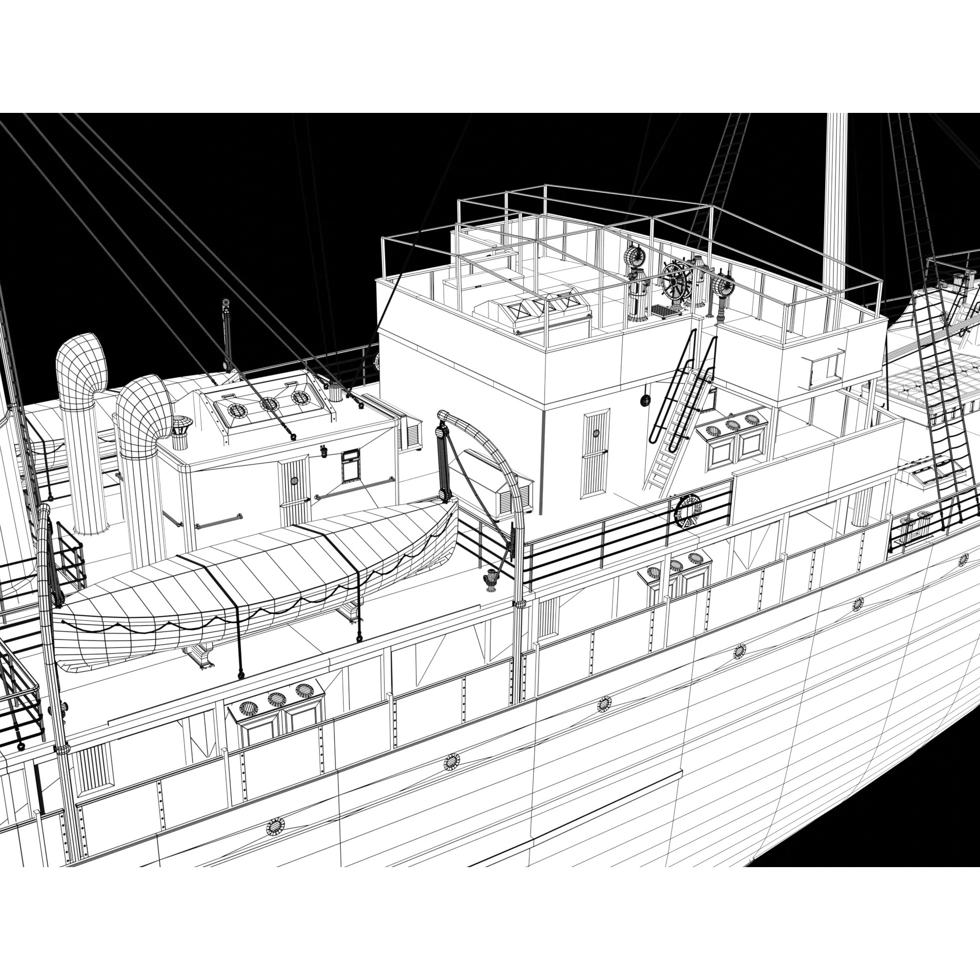 Steam Ship Collection - Game-Ready 3D Model - View 47