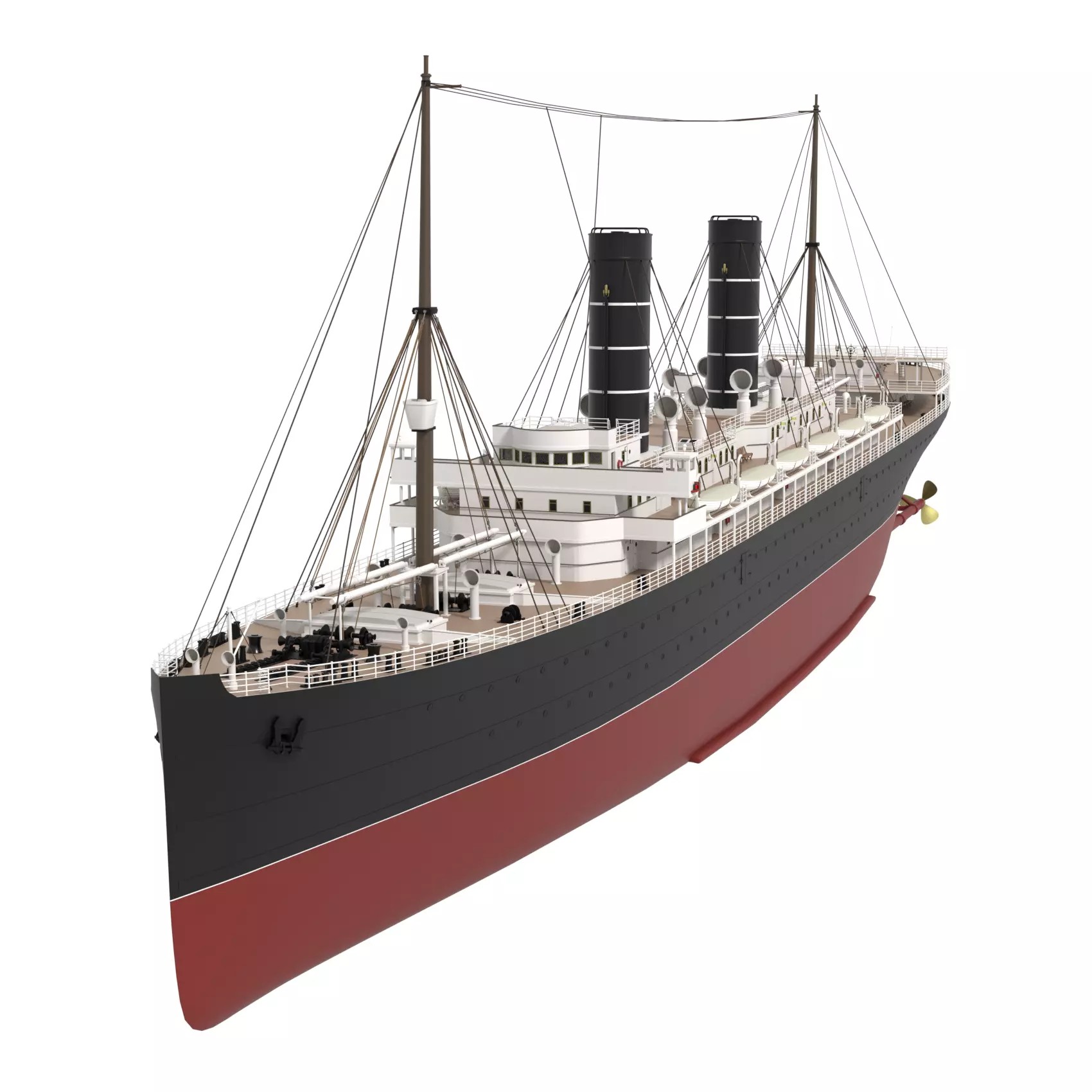 Steam Ship Collection - Game-Ready 3D Model - View 6