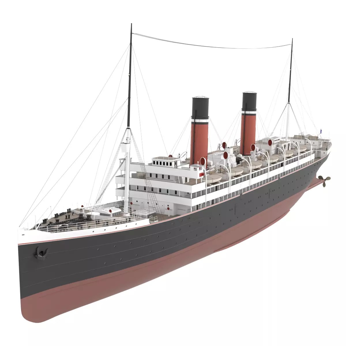 Steam Ship Collection - Game-Ready 3D Model - View 8