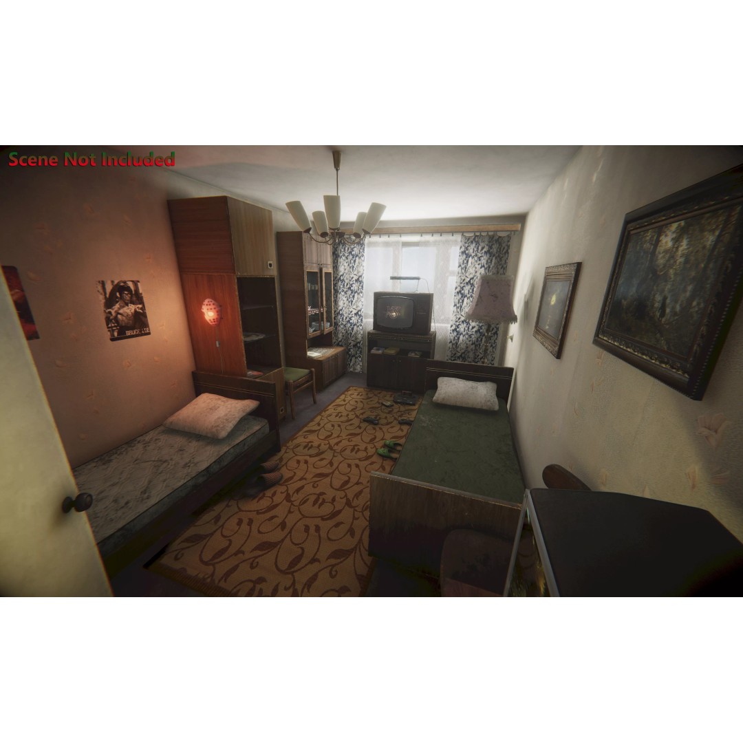 Old Interior Props Pack 3D Model – Low Poly Realistic Assets for Unity - View 12