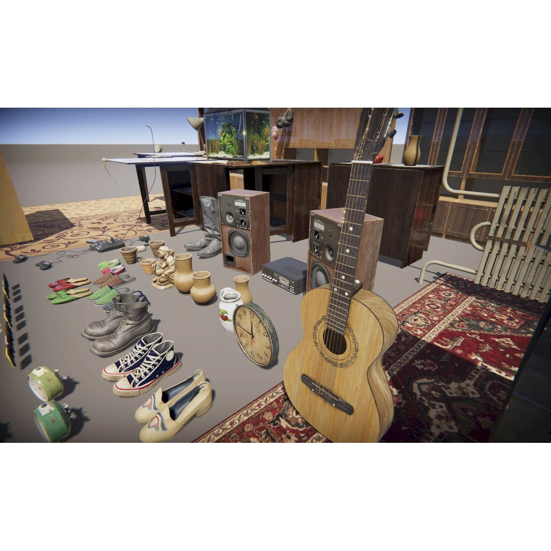 Old Interior Props Pack 3D Model – Low Poly Realistic Assets for Unity - View 4