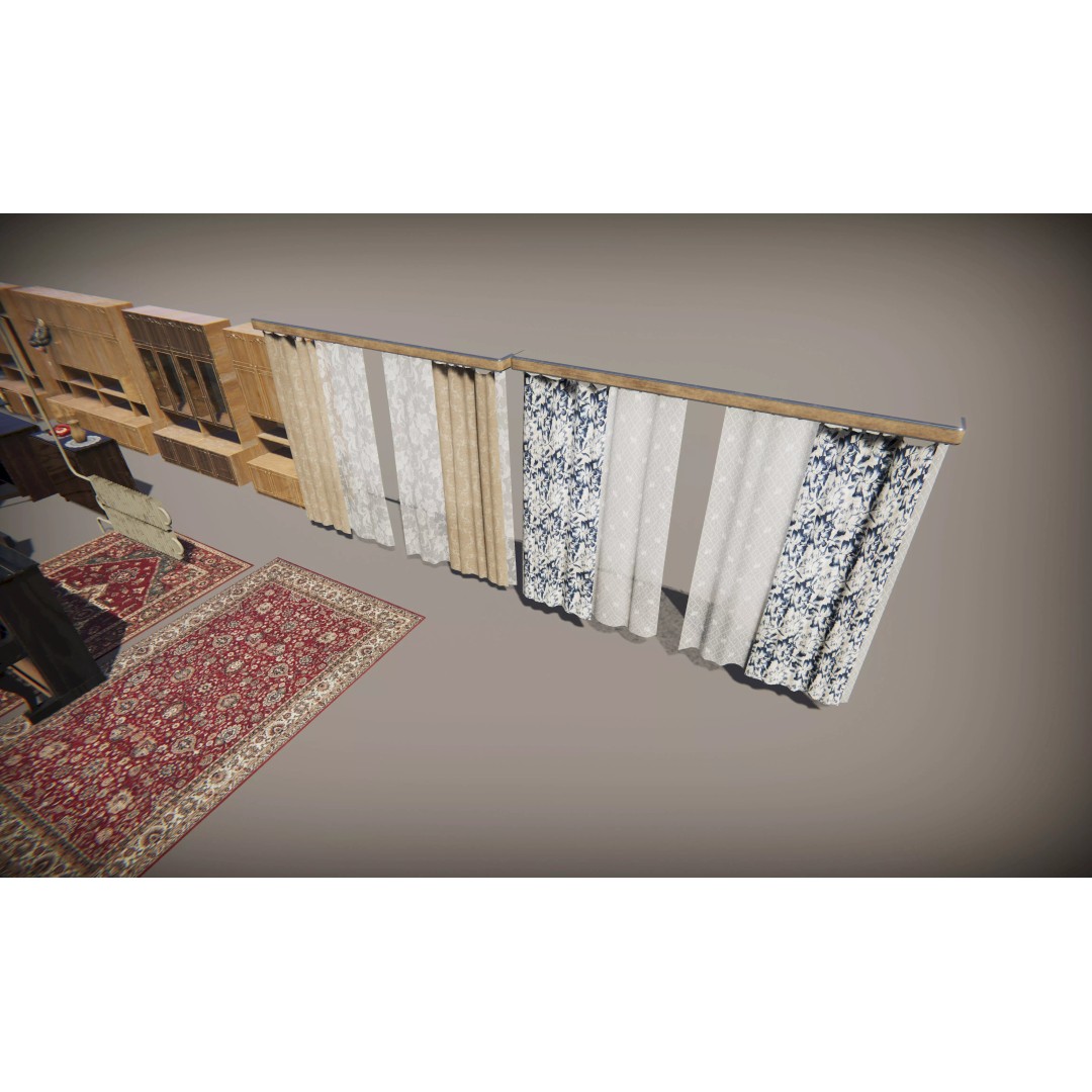 Old Interior Props Pack 3D Model – Low Poly Realistic Assets for Unity - View 41