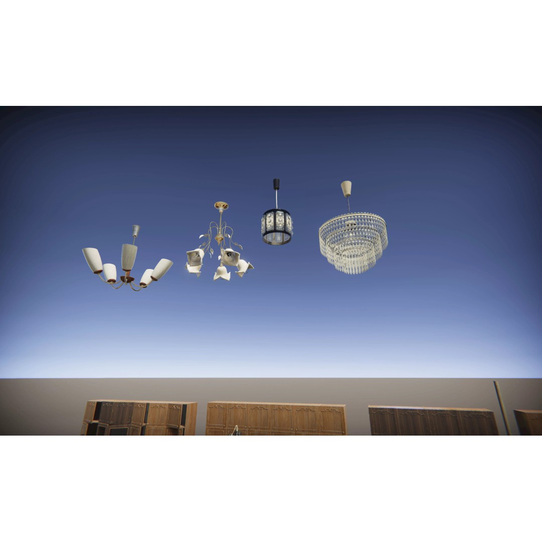 Old Interior Props Pack 3D Model – Low Poly Realistic Assets for Unity - View 43