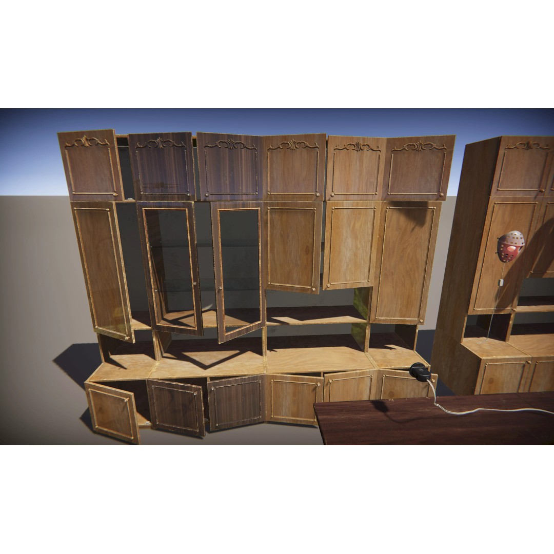 Old Interior Props Pack 3D Model – Low Poly Realistic Assets for Unity - View 50