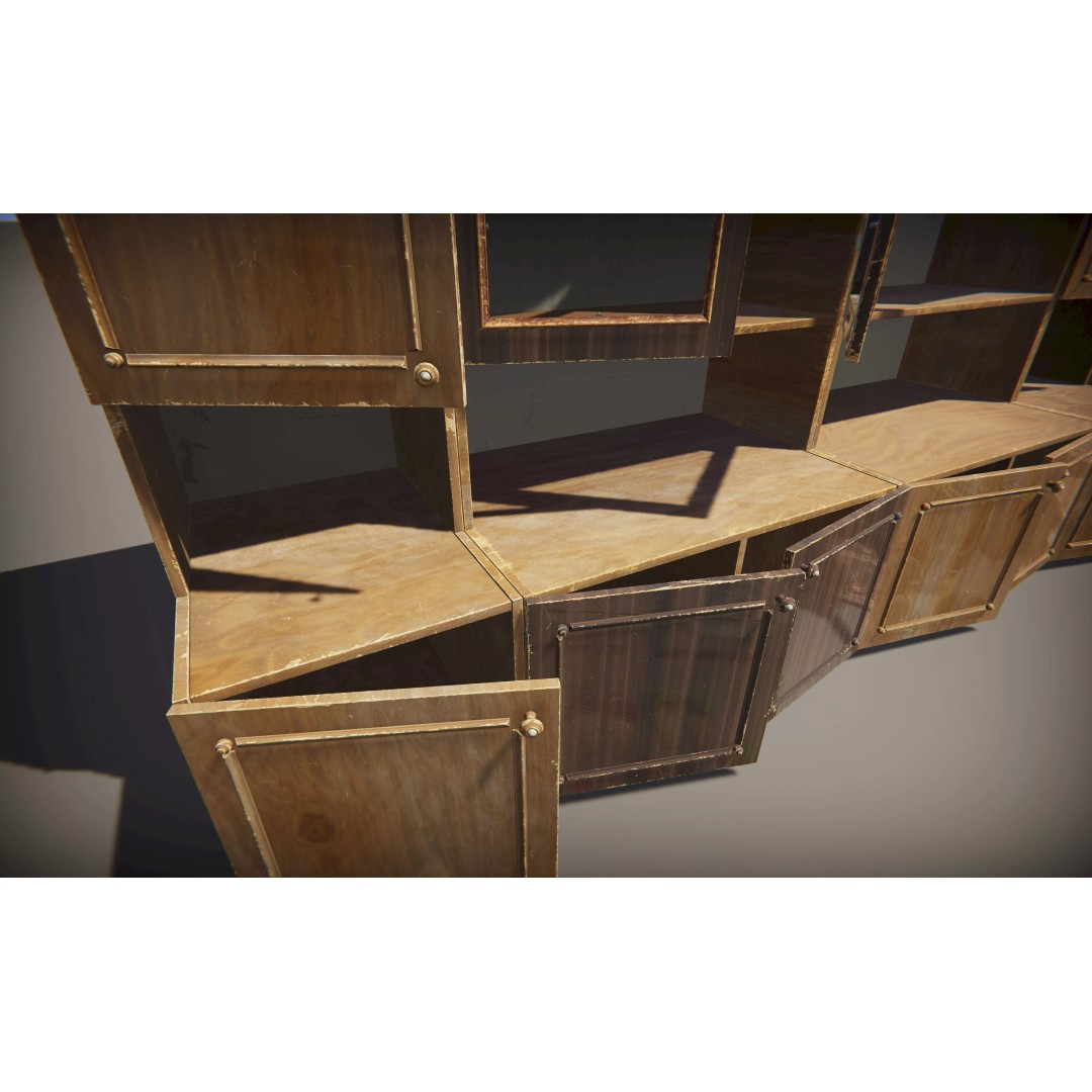 Old Interior Props Pack 3D Model – Low Poly Realistic Assets for Unity - View 51