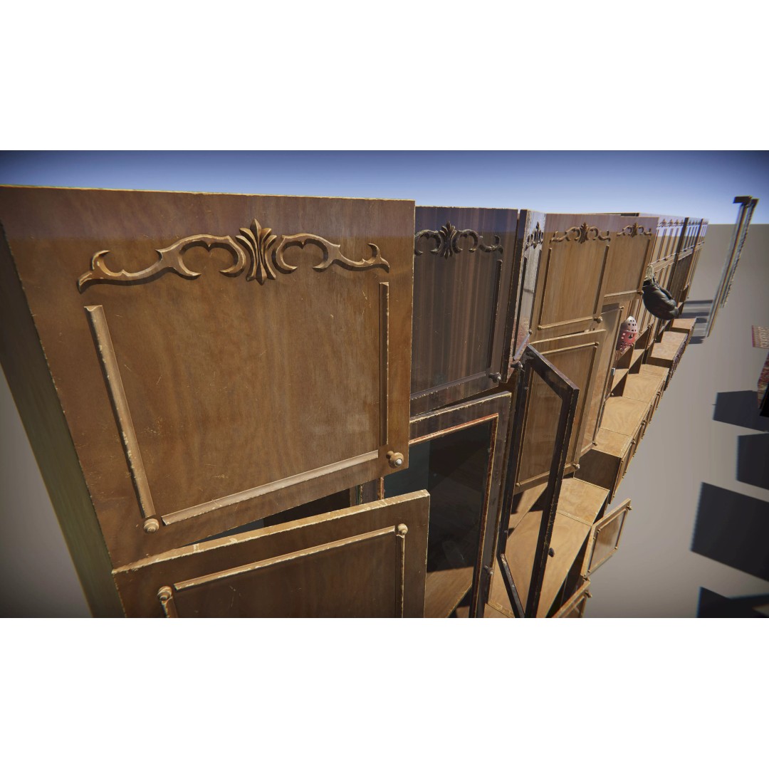 Old Interior Props Pack 3D Model – Low Poly Realistic Assets for Unity - View 52