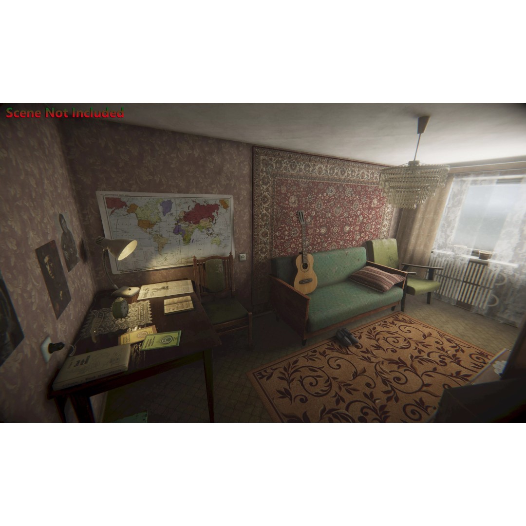 Old Interior Props Pack 3D Model – Low Poly Realistic Assets for Unity - View 6