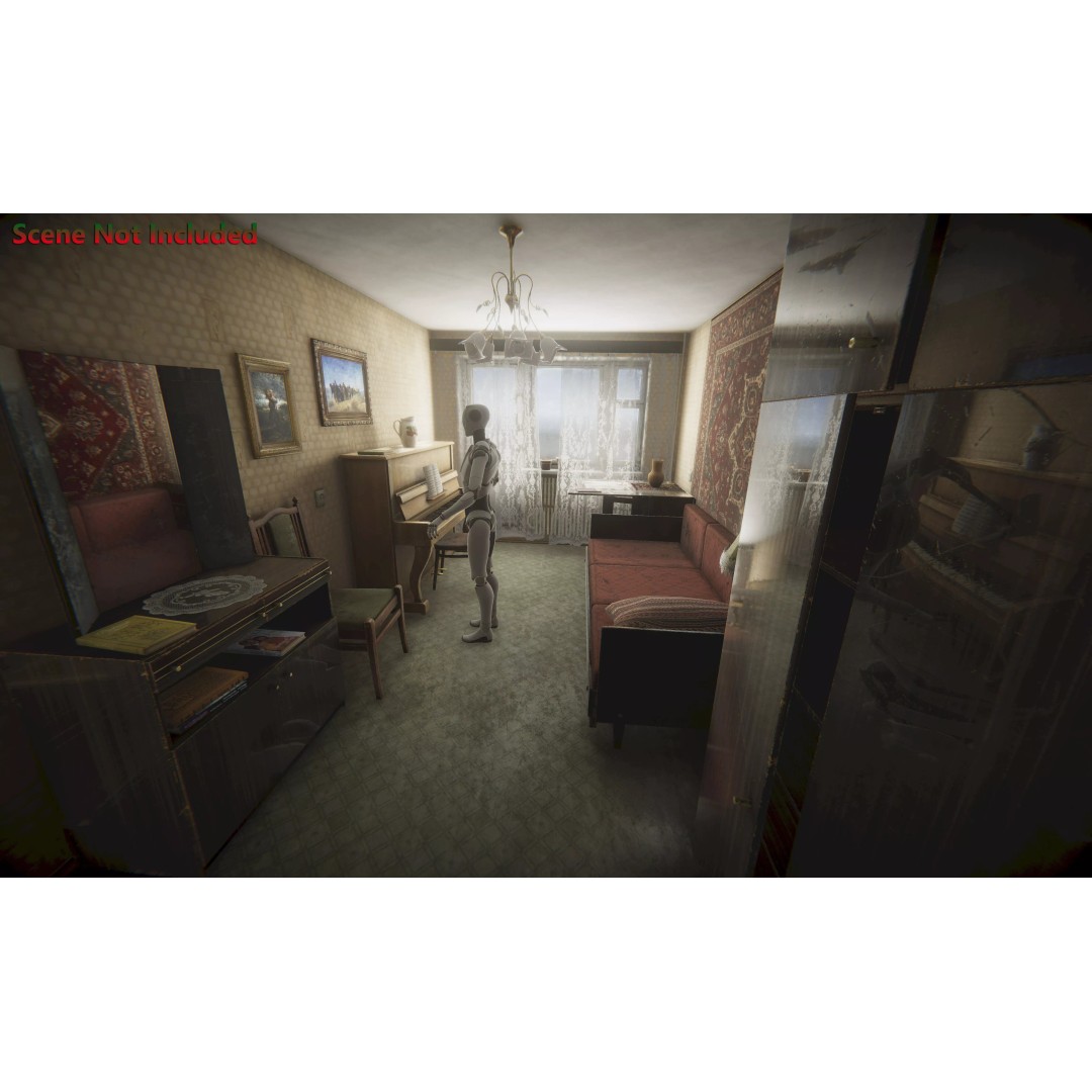 Old Interior Props Pack 3D Model – Low Poly Realistic Assets for Unity - View 8