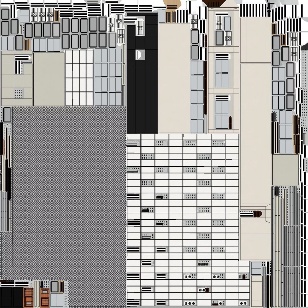 Large School Library 3D Model – Modern Interior Design with PBR Textures - View 18