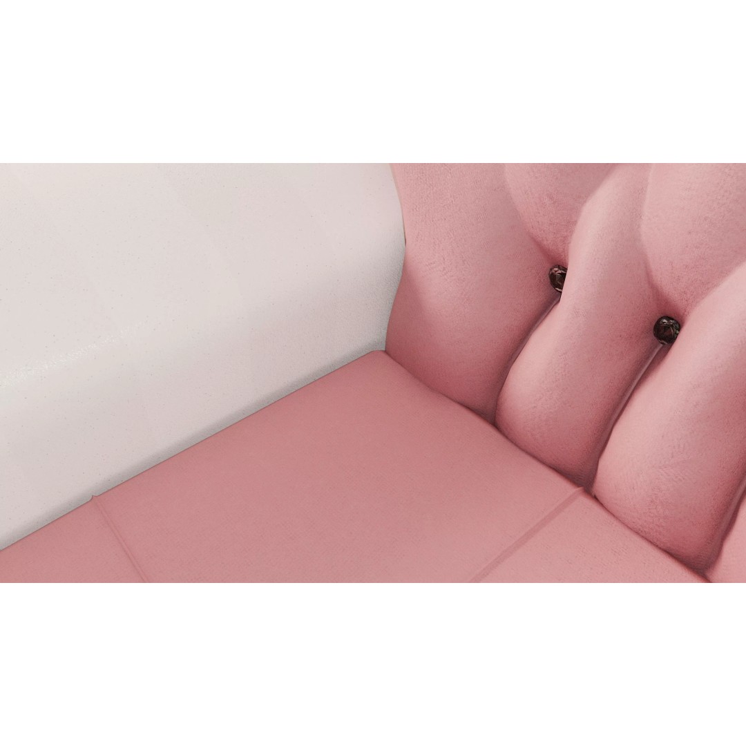 Realistic Tufted Armchair 3D Model – Low Poly Game Ready Asset, FBX - View 13