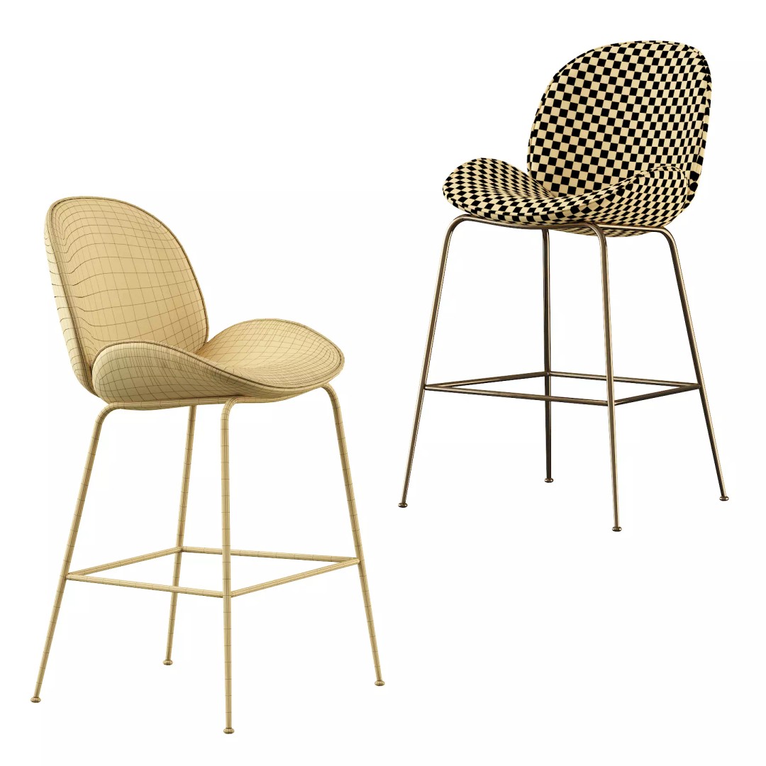 Deephouse San-Remo Barstool 3D Model – Modern Furniture, FBX, PBR Textures