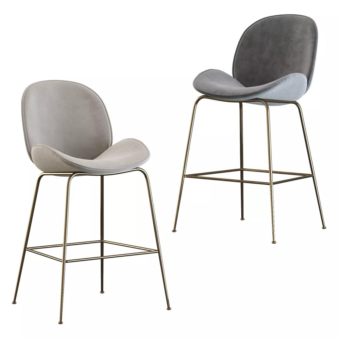 Deephouse San-Remo Barstool 3D Model – Modern Furniture, FBX, PBR Textures - View 2
