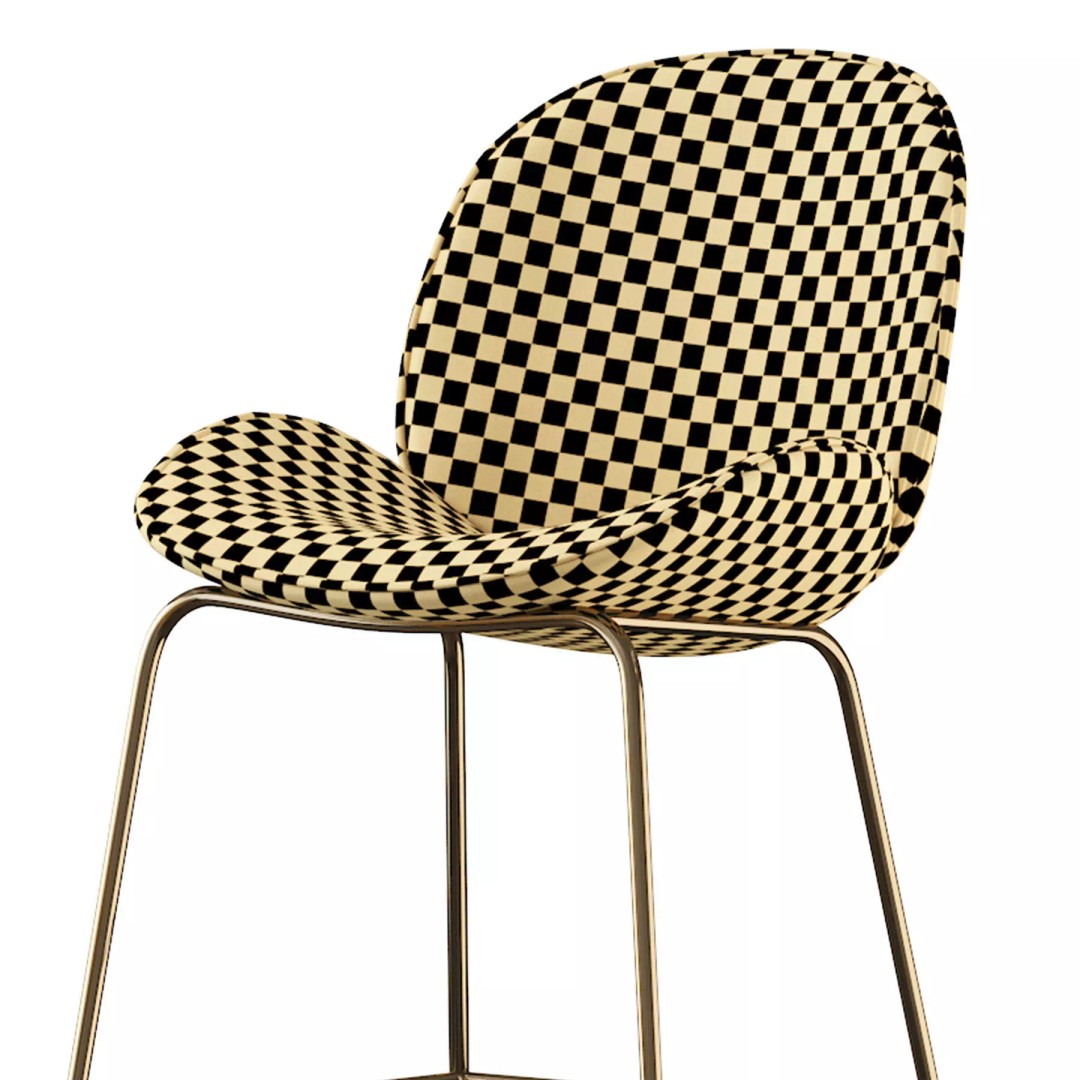 Deephouse San-Remo Barstool 3D Model – Modern Furniture, FBX, PBR Textures - View 9