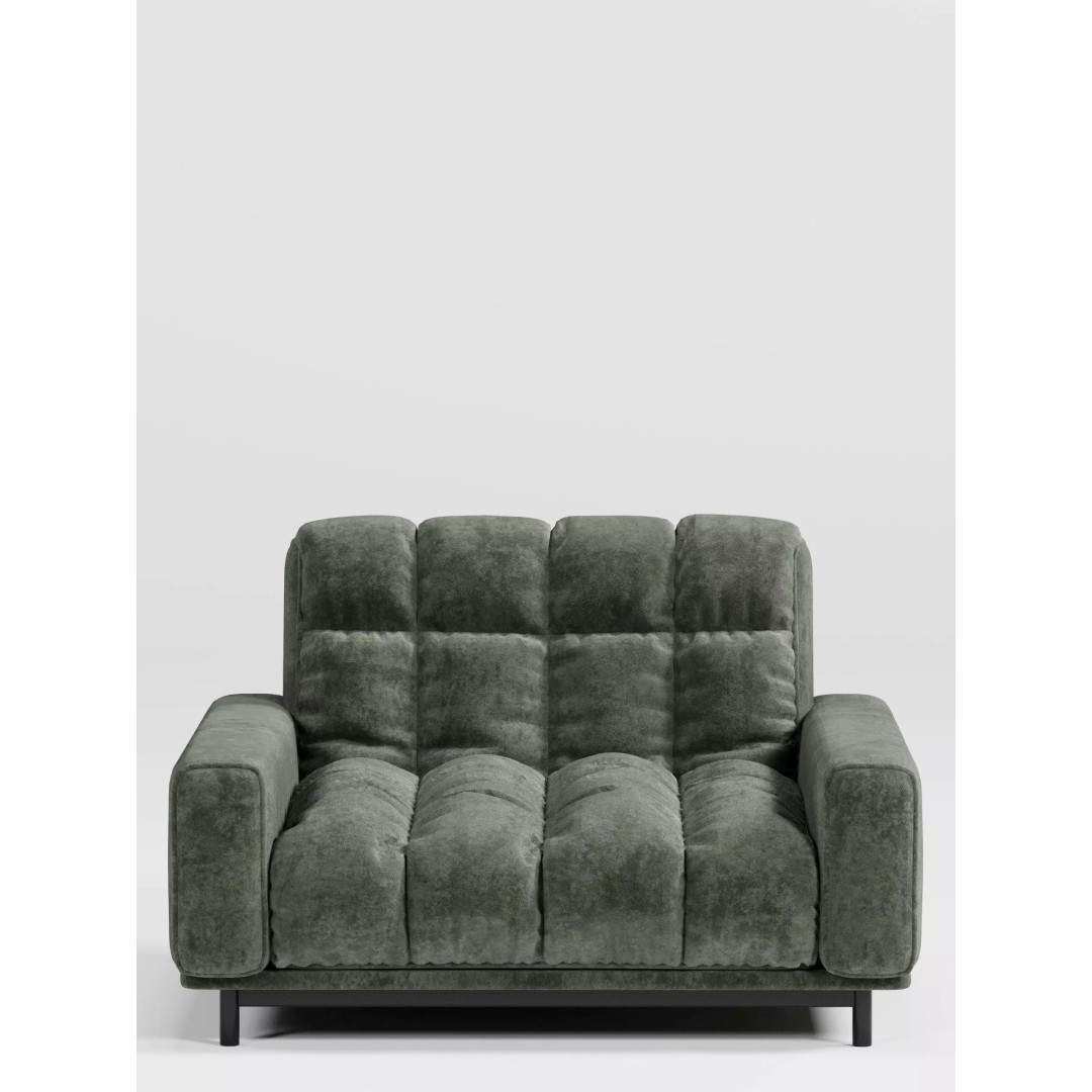 Velvet Lounge Chair 3D Model – High Quality PBR Asset for Interior Renderings - View 4