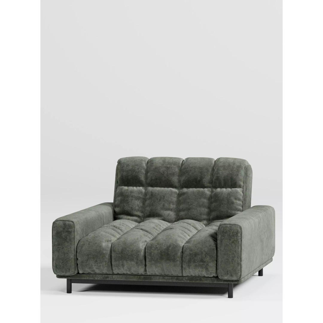 Velvet Lounge Chair 3D Model – High Quality PBR Asset for Interior Renderings - View 5