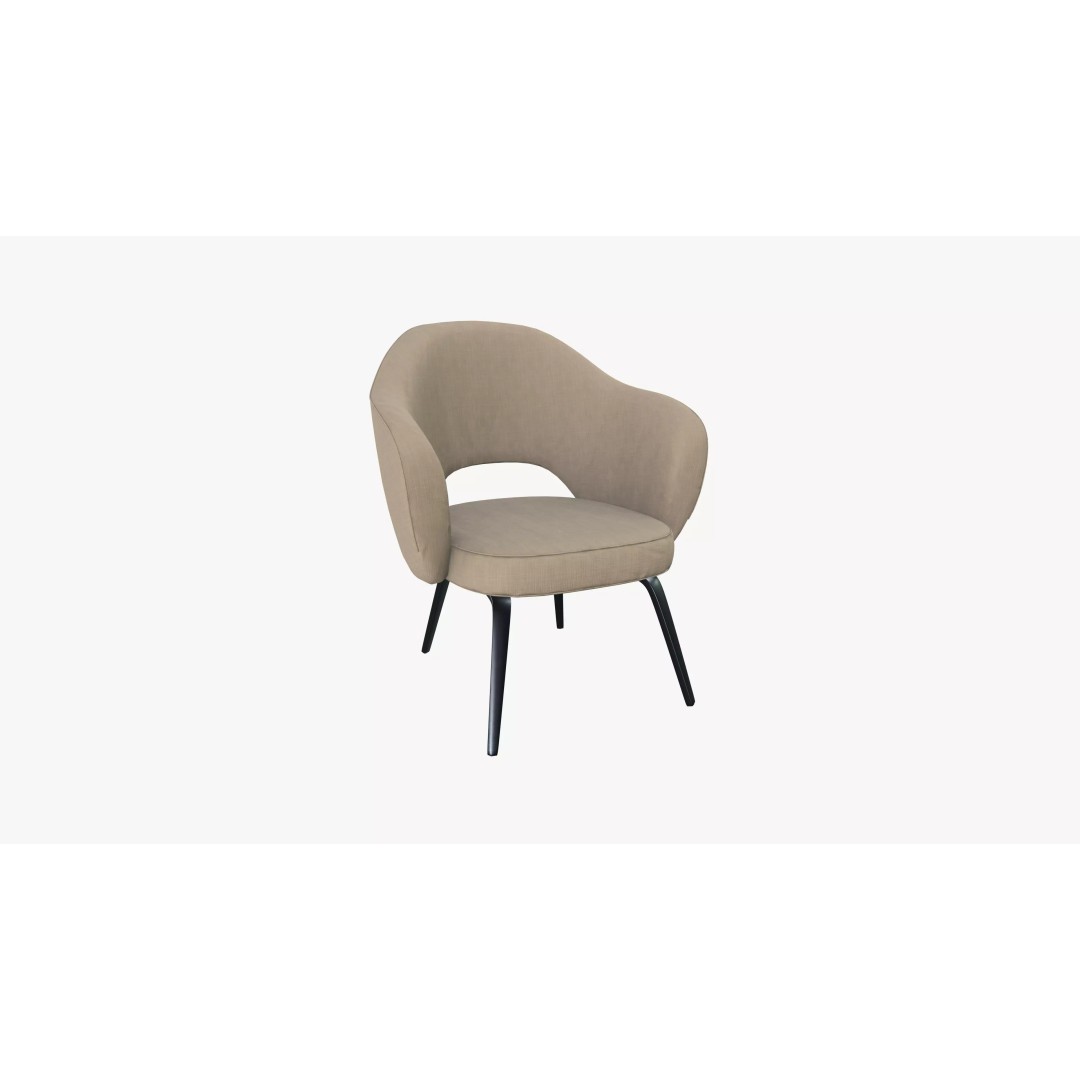 Armchair 3D Model – Low Poly Modern Furniture, FBX & PBR Textures - View 2