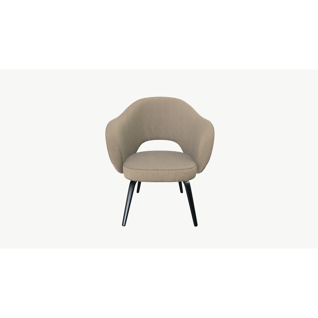 Armchair 3D Model – Low Poly Modern Furniture, FBX & PBR Textures - View 3