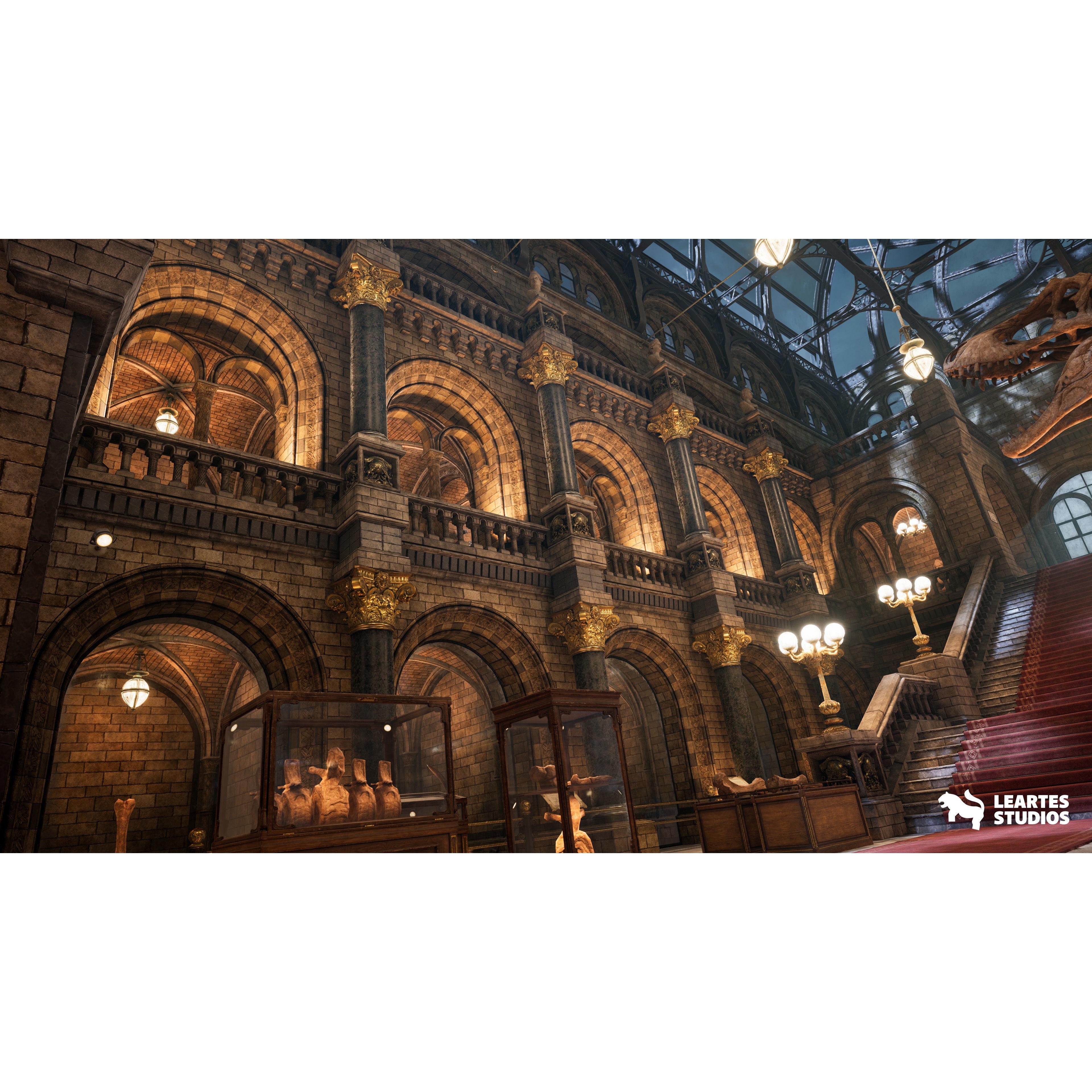 Historical Museum - Low-Poly Game-Ready 3D Model - View 19