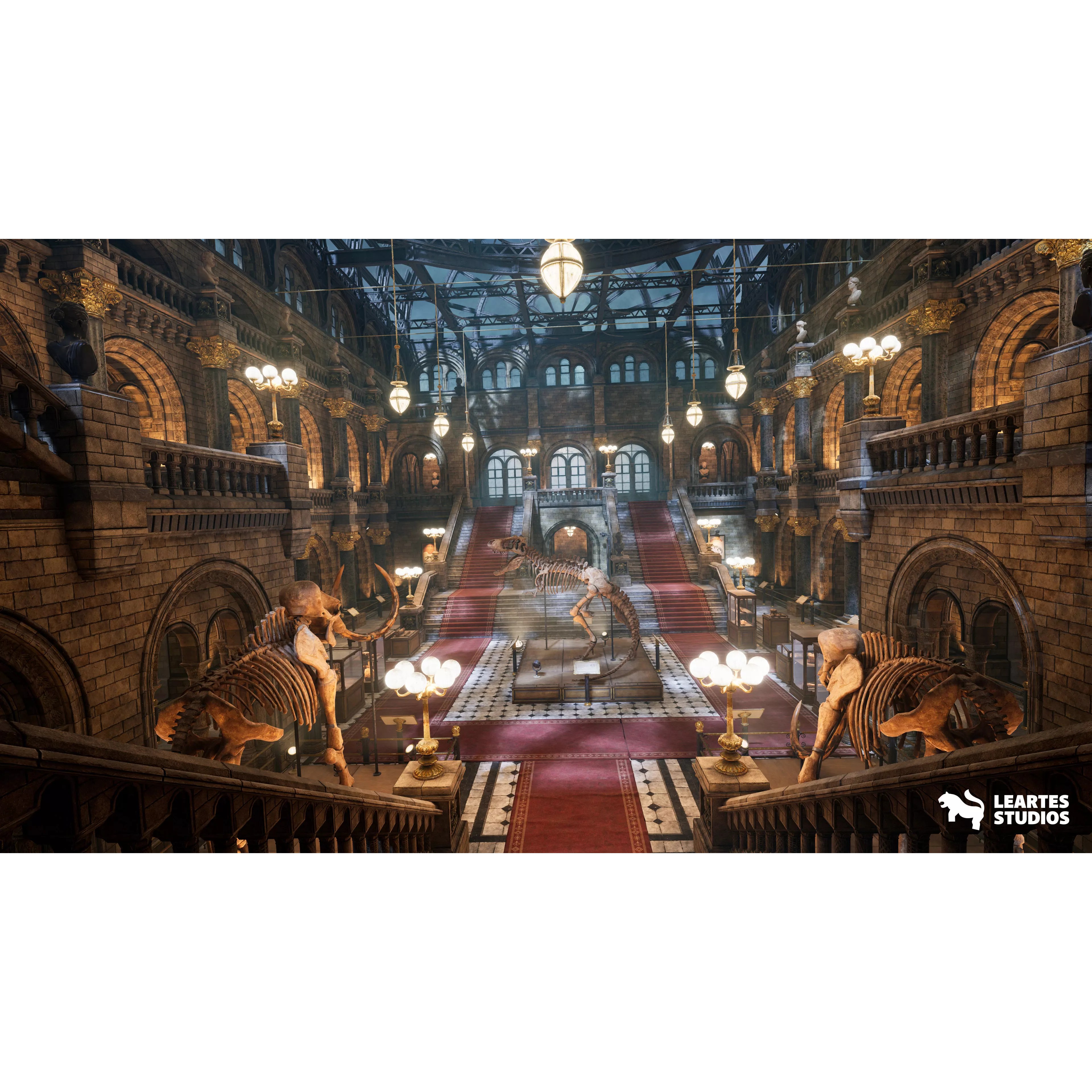 Historical Museum - Low-Poly Game-Ready 3D Model - View 2