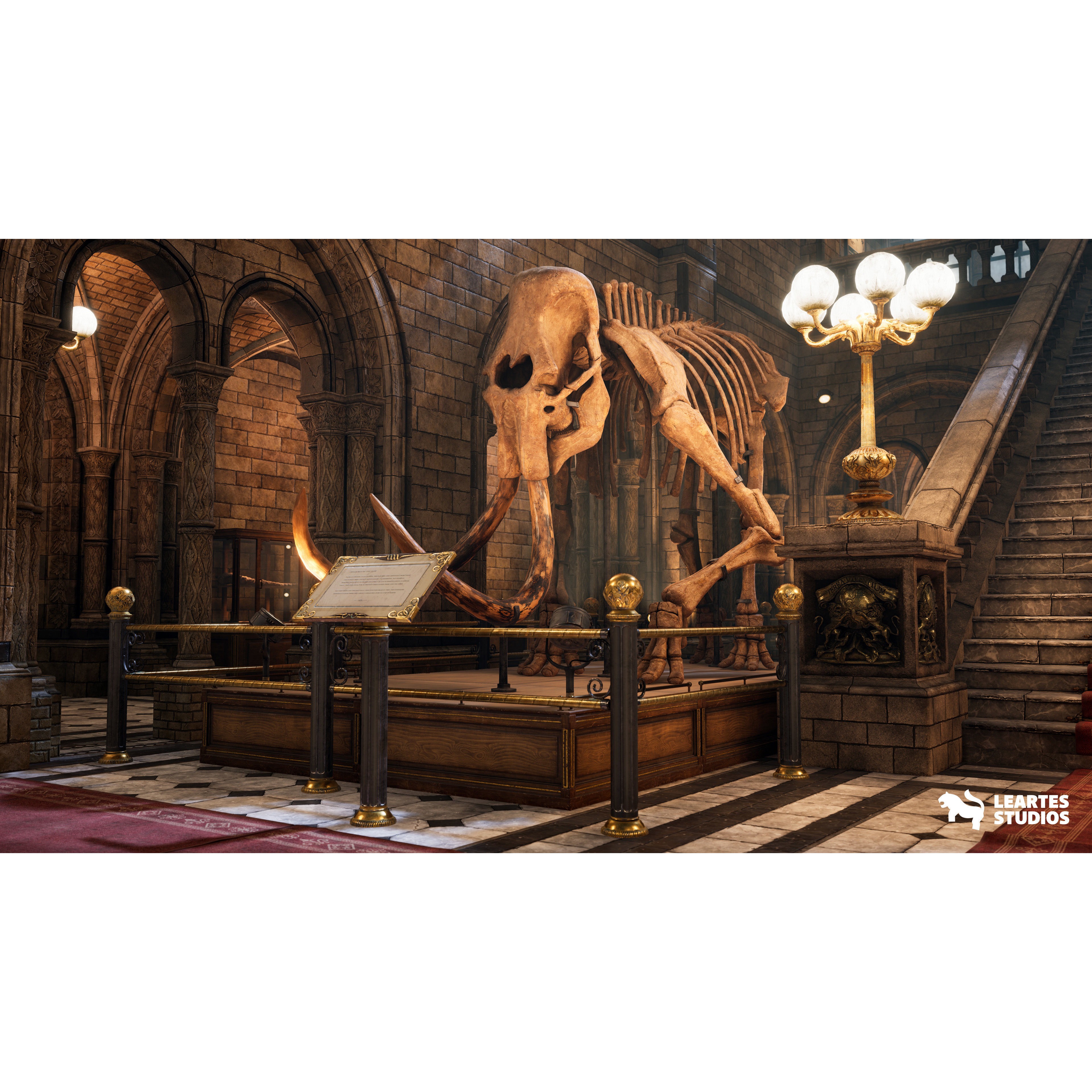 Historical Museum - Low-Poly Game-Ready 3D Model - View 25