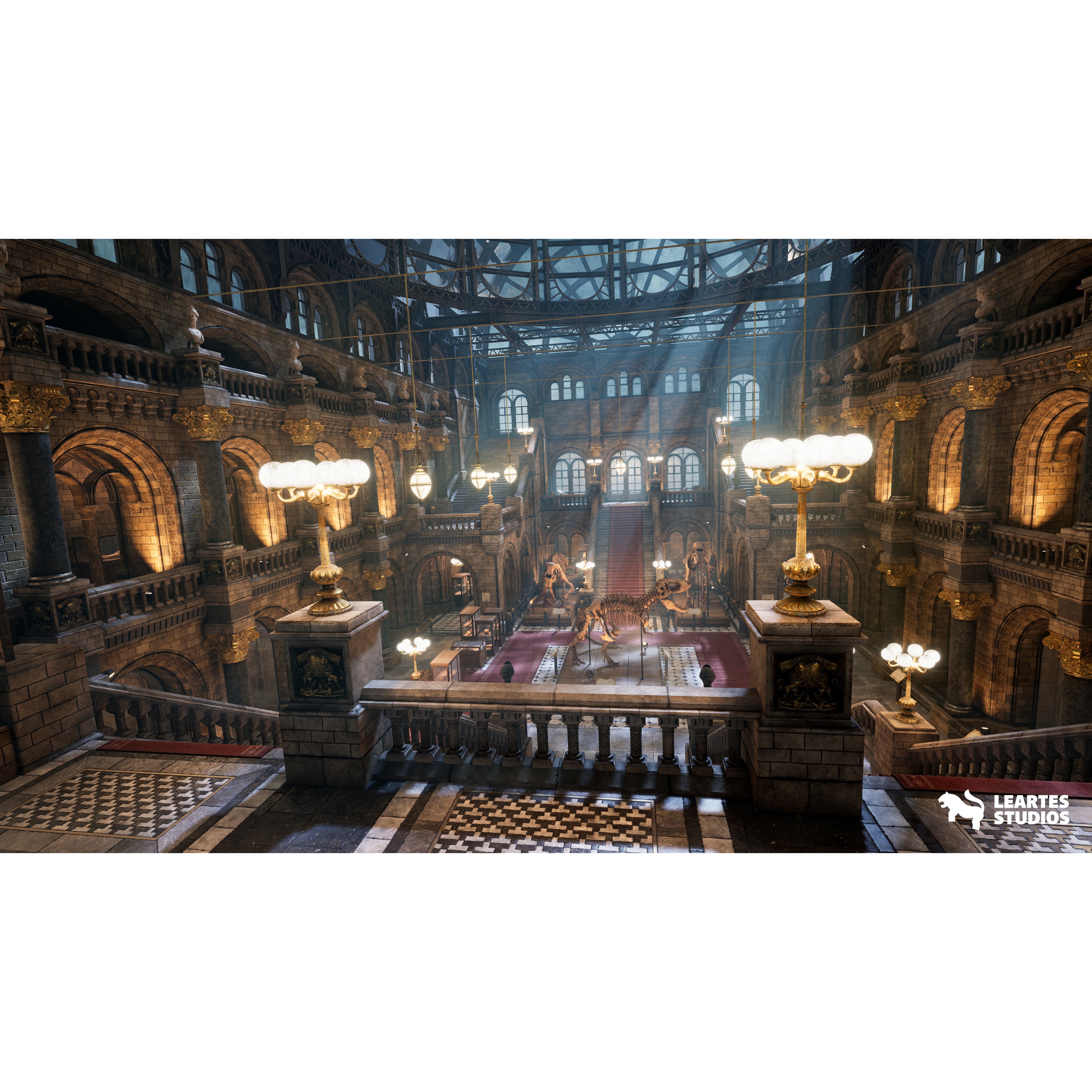 Historical Museum - Low-Poly Game-Ready 3D Model - View 26