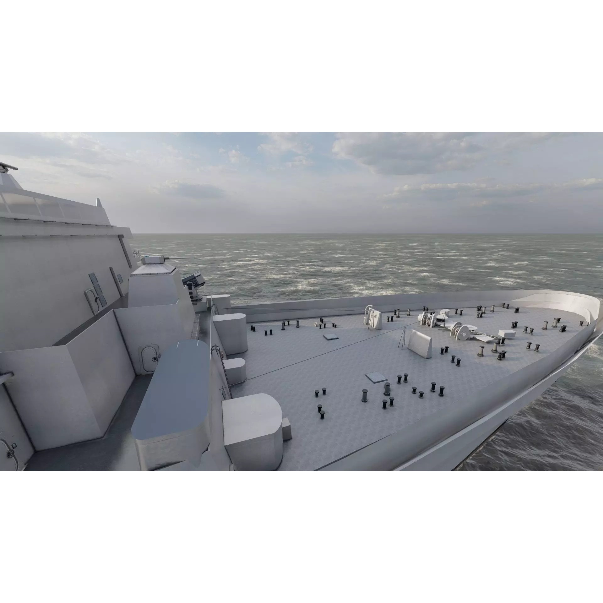 SAN ANTONIO CLASS DESTROYER - Game-Ready 3D Model - View 23