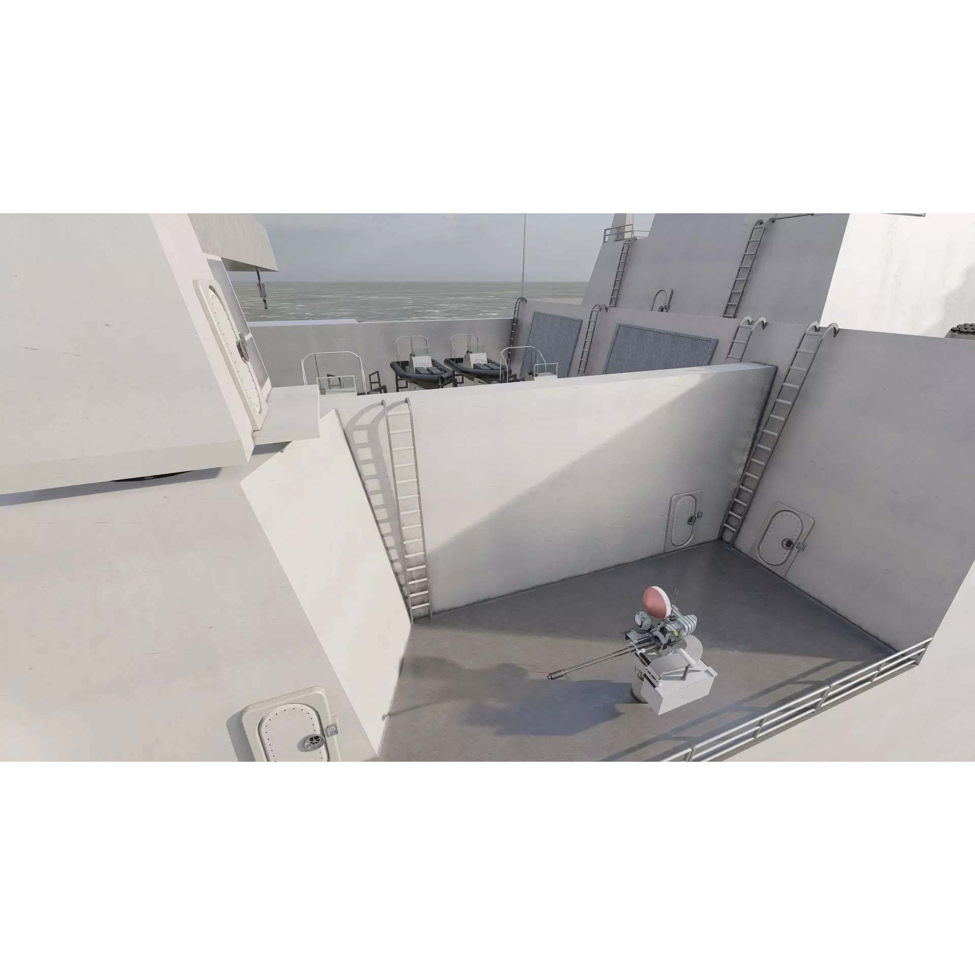 SAN ANTONIO CLASS DESTROYER - Game-Ready 3D Model - View 29