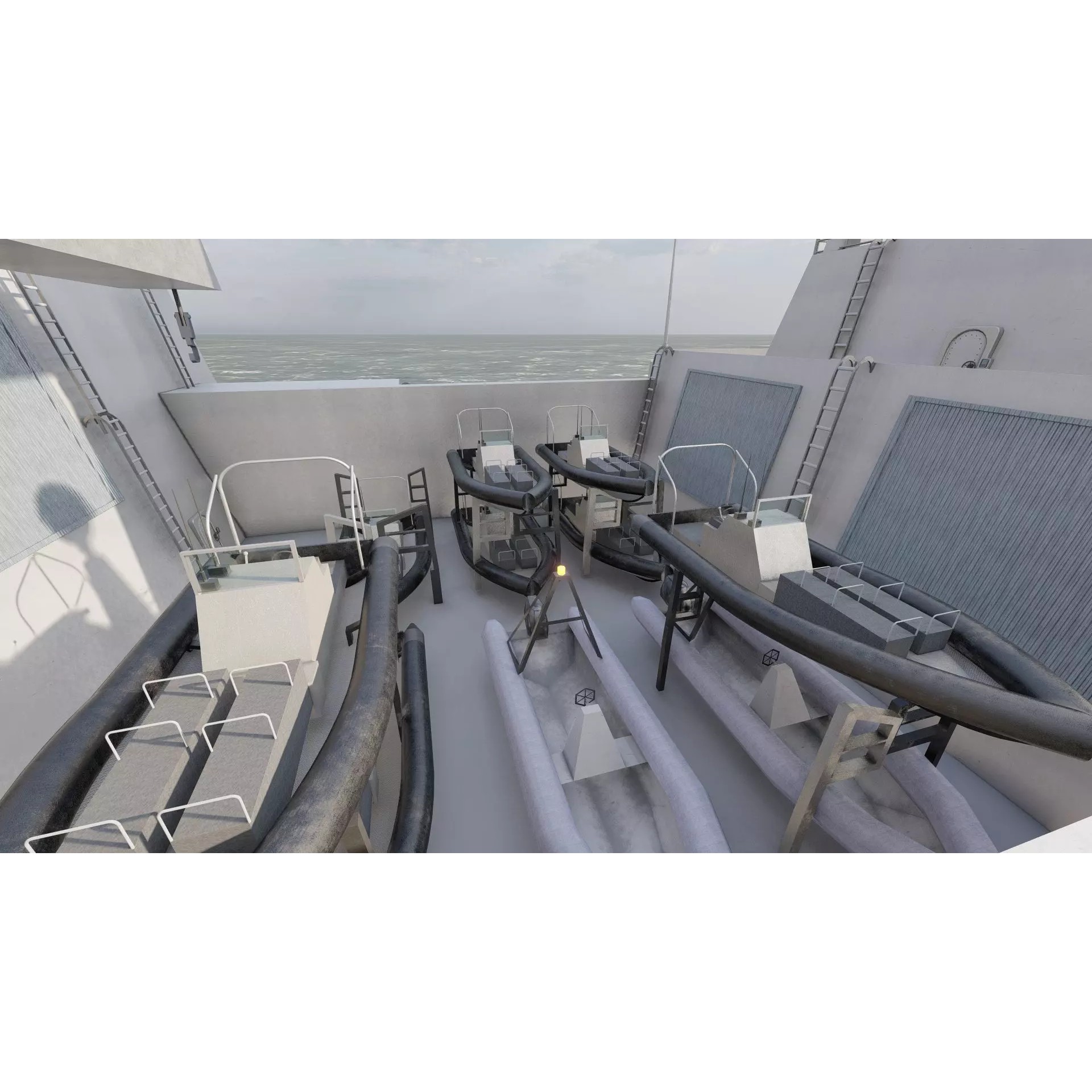 SAN ANTONIO CLASS DESTROYER - Game-Ready 3D Model - View 30