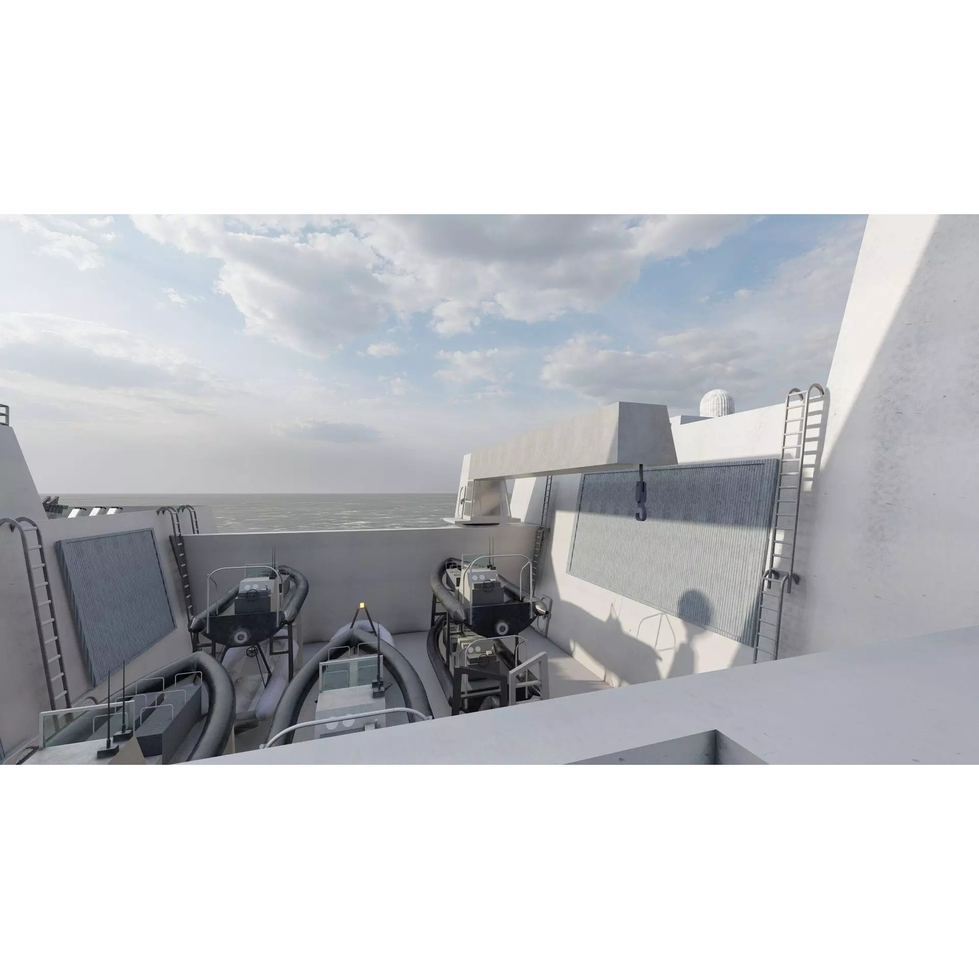 SAN ANTONIO CLASS DESTROYER - Game-Ready 3D Model - View 31